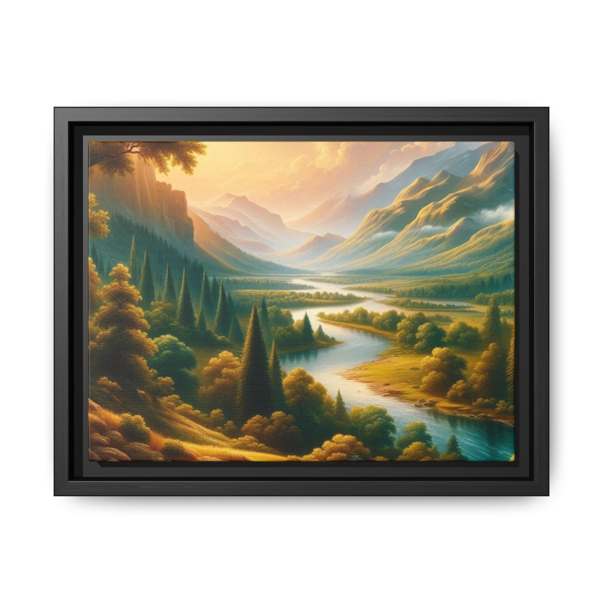 Michelangelo-Style Nature Matte Canvas, Framed (Multi-color)