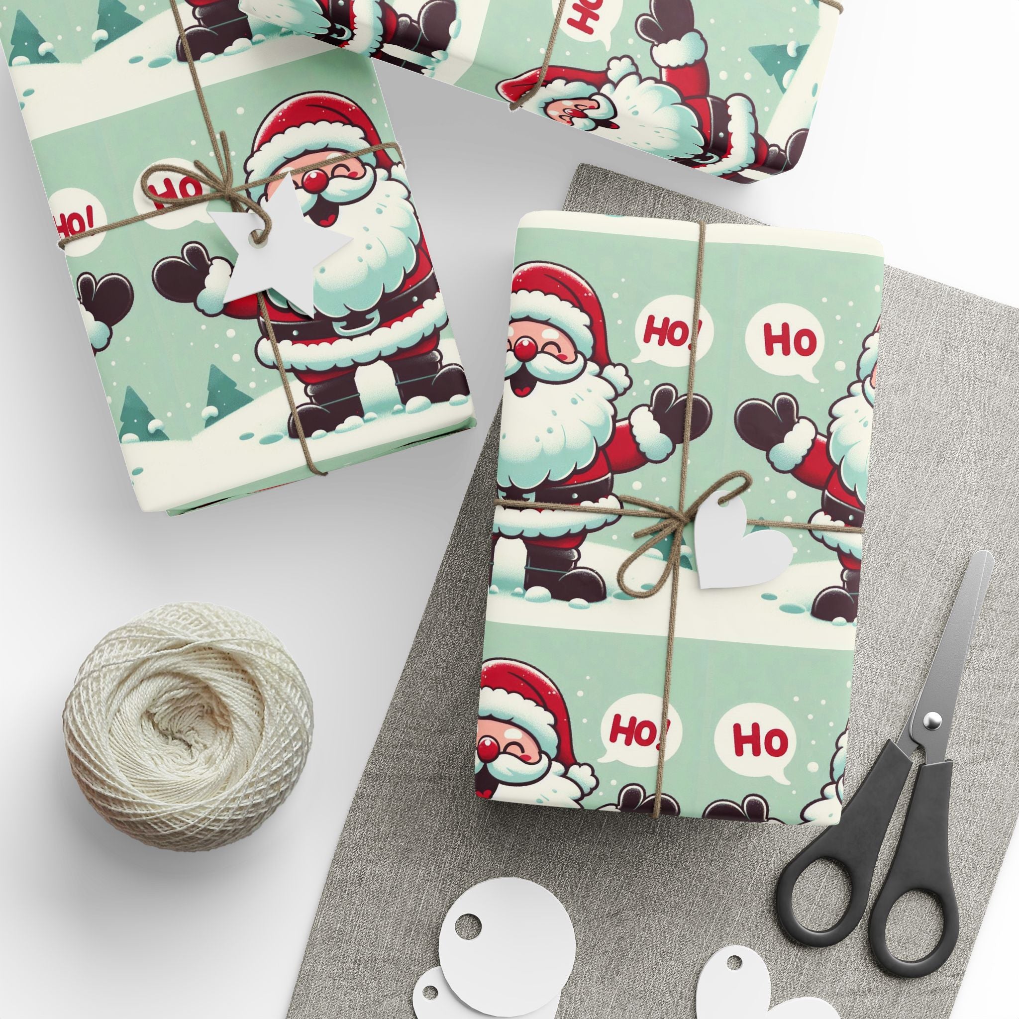 Santa Ho, Ho Print Wrapping Paper