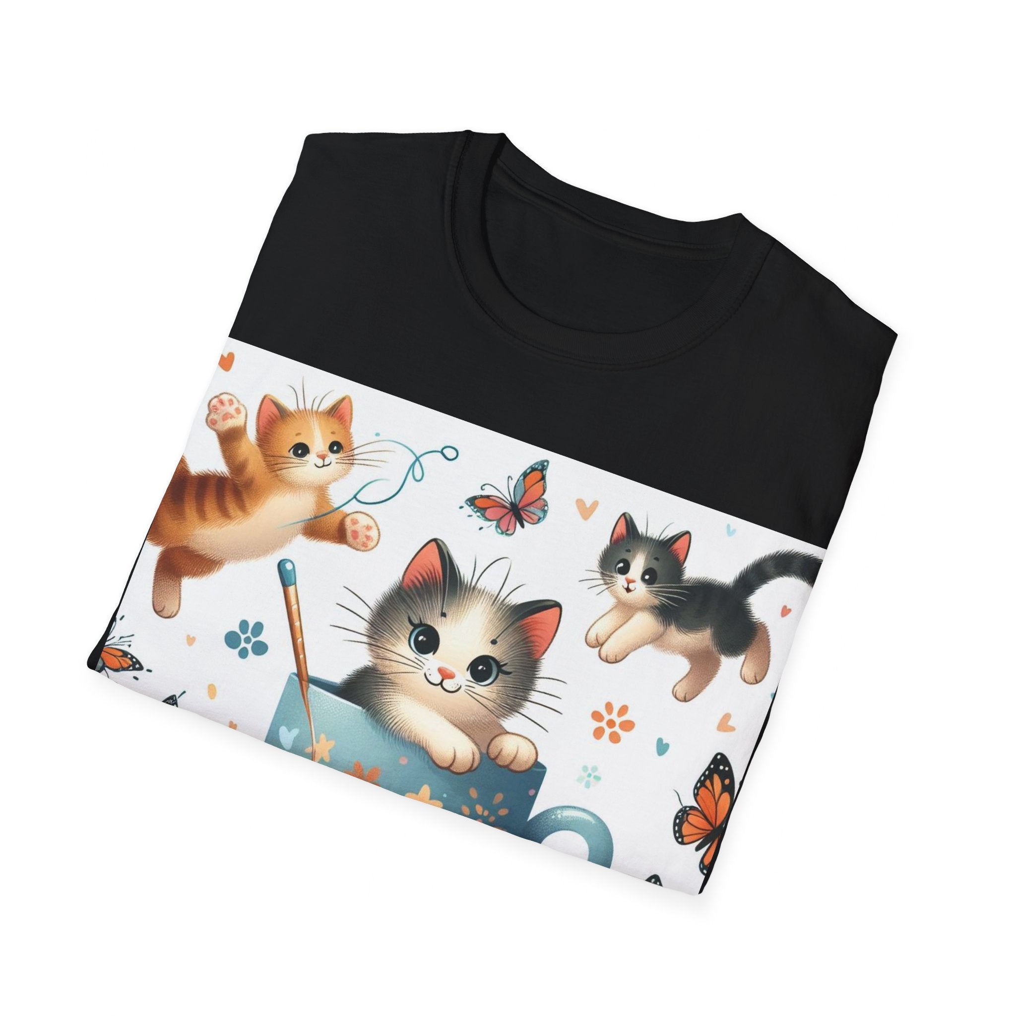 Purr-fect Comfort for Cat Lovers: Unisex Soft-Style T-Shirt