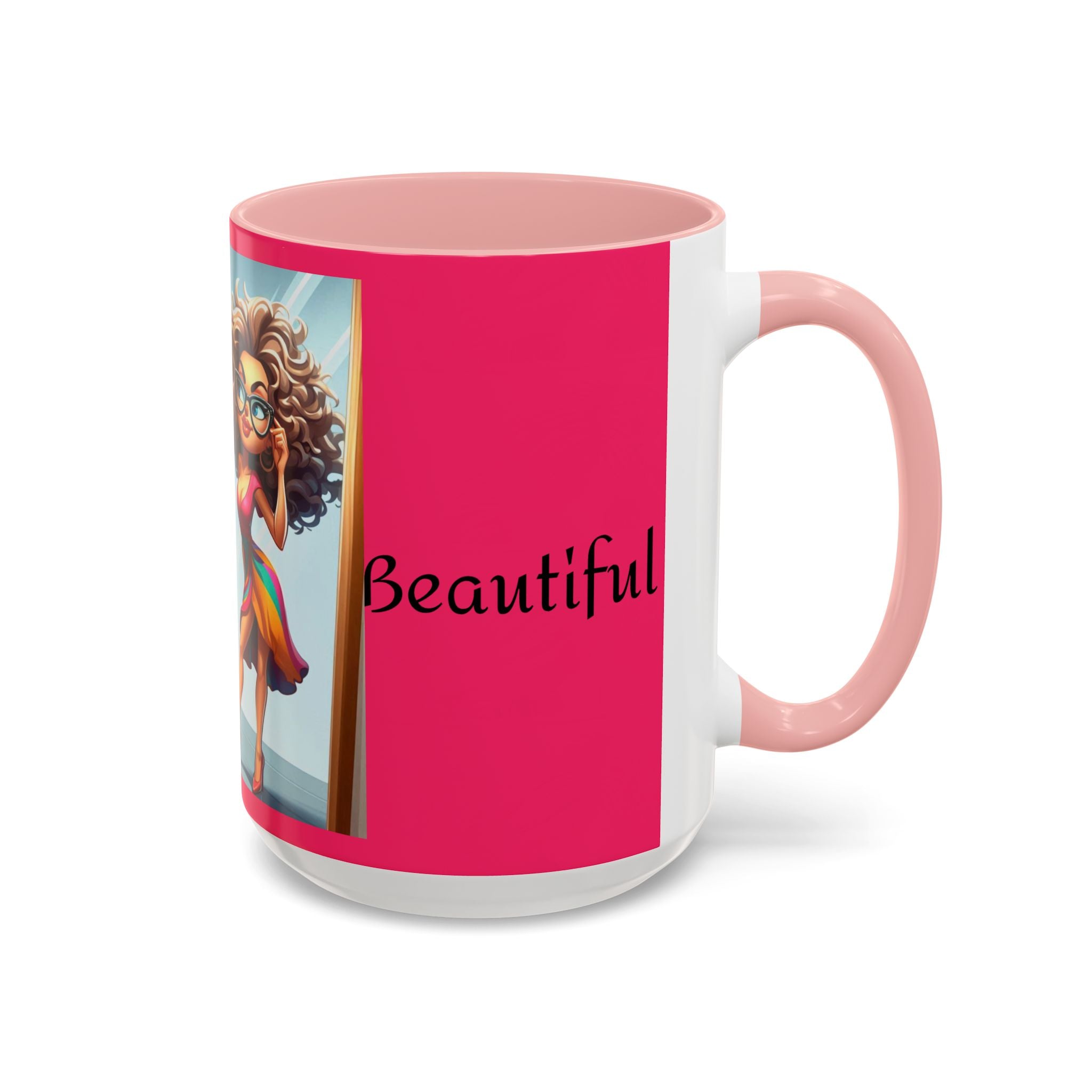 "I Am Beautiful" Accent Coffee Mug (11, 15oz)