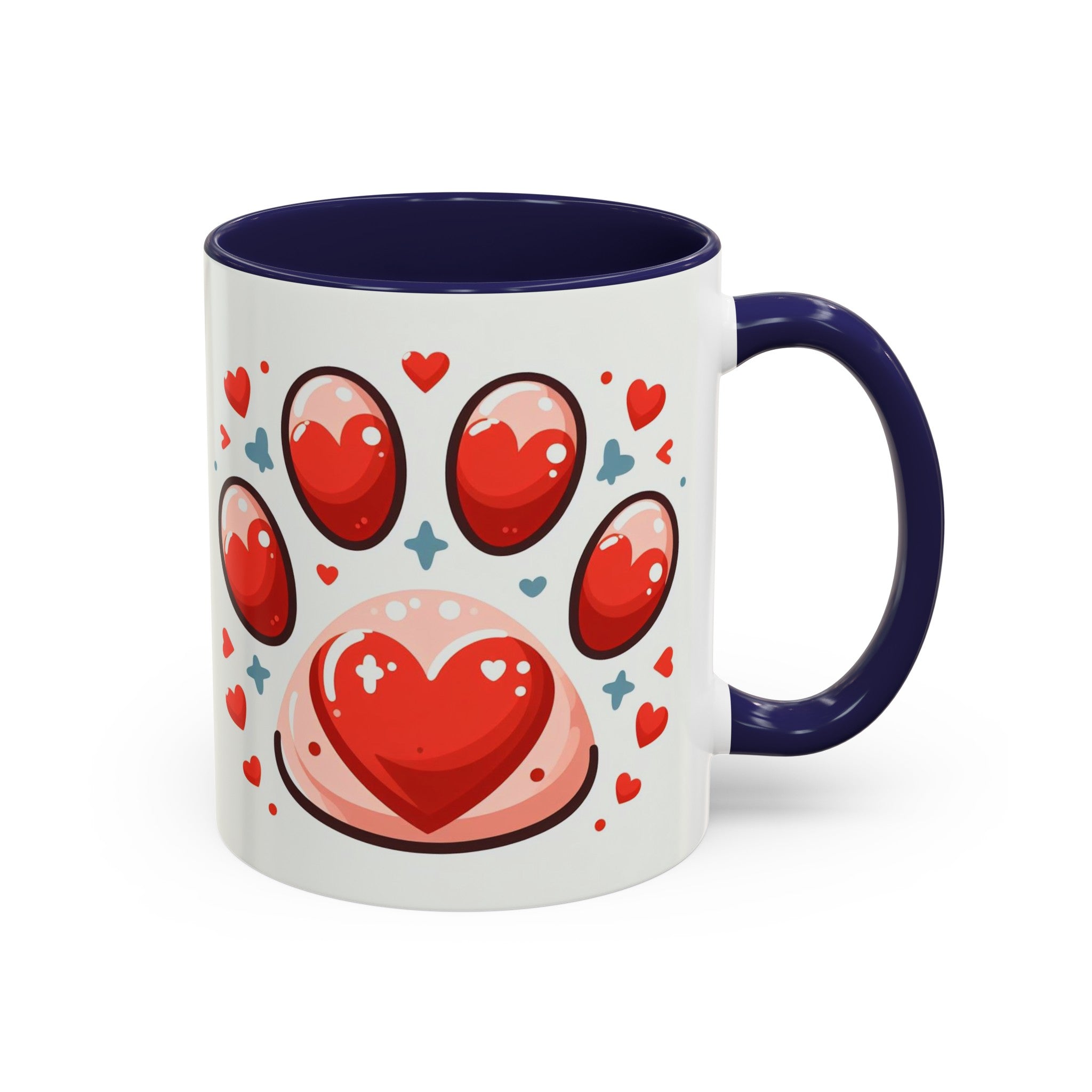 Dog Paw Coffee Accent Coffee Mug (11, 15oz)