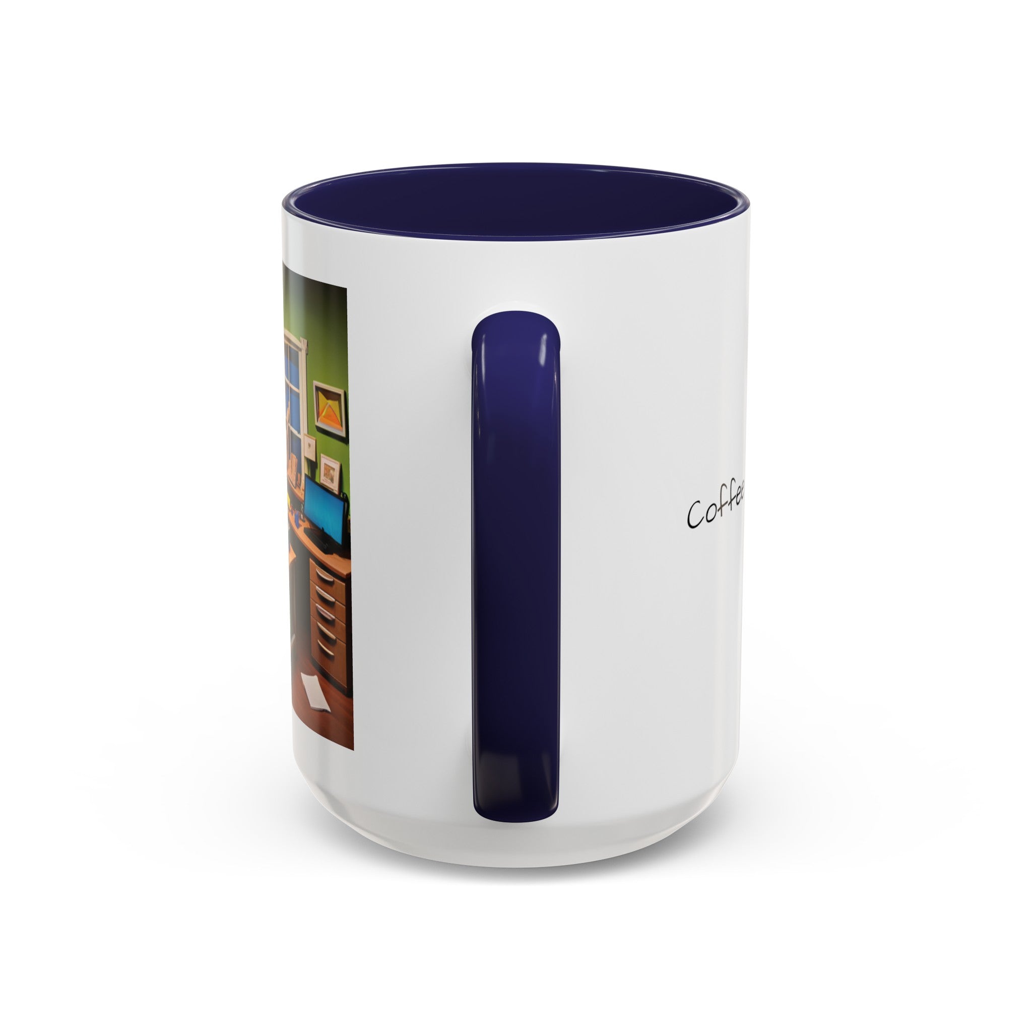 “Coffee: Because Adulting is Hard" Accent Coffee Mug (11, 15oz)