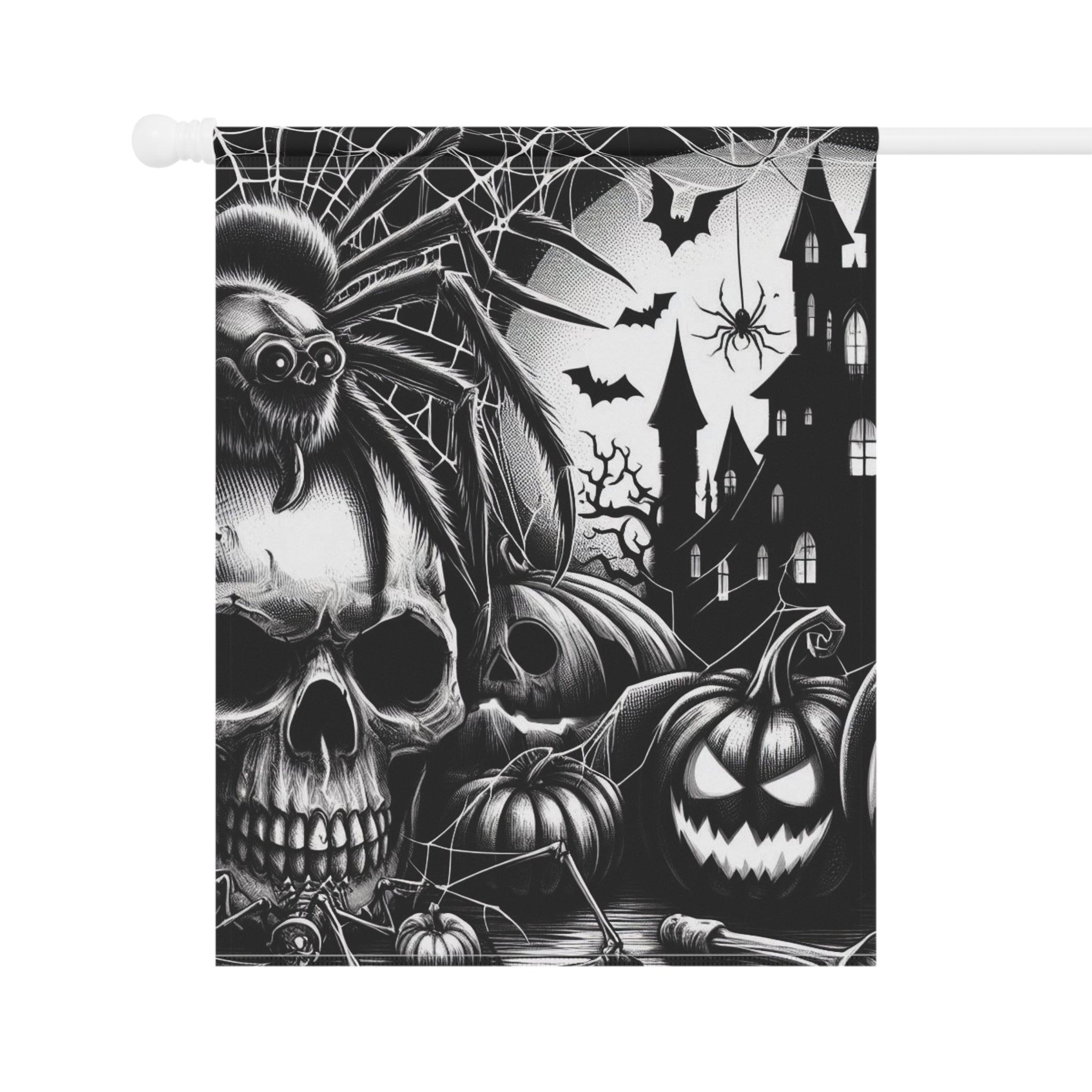 Spooky Halloween Garden & House Banner