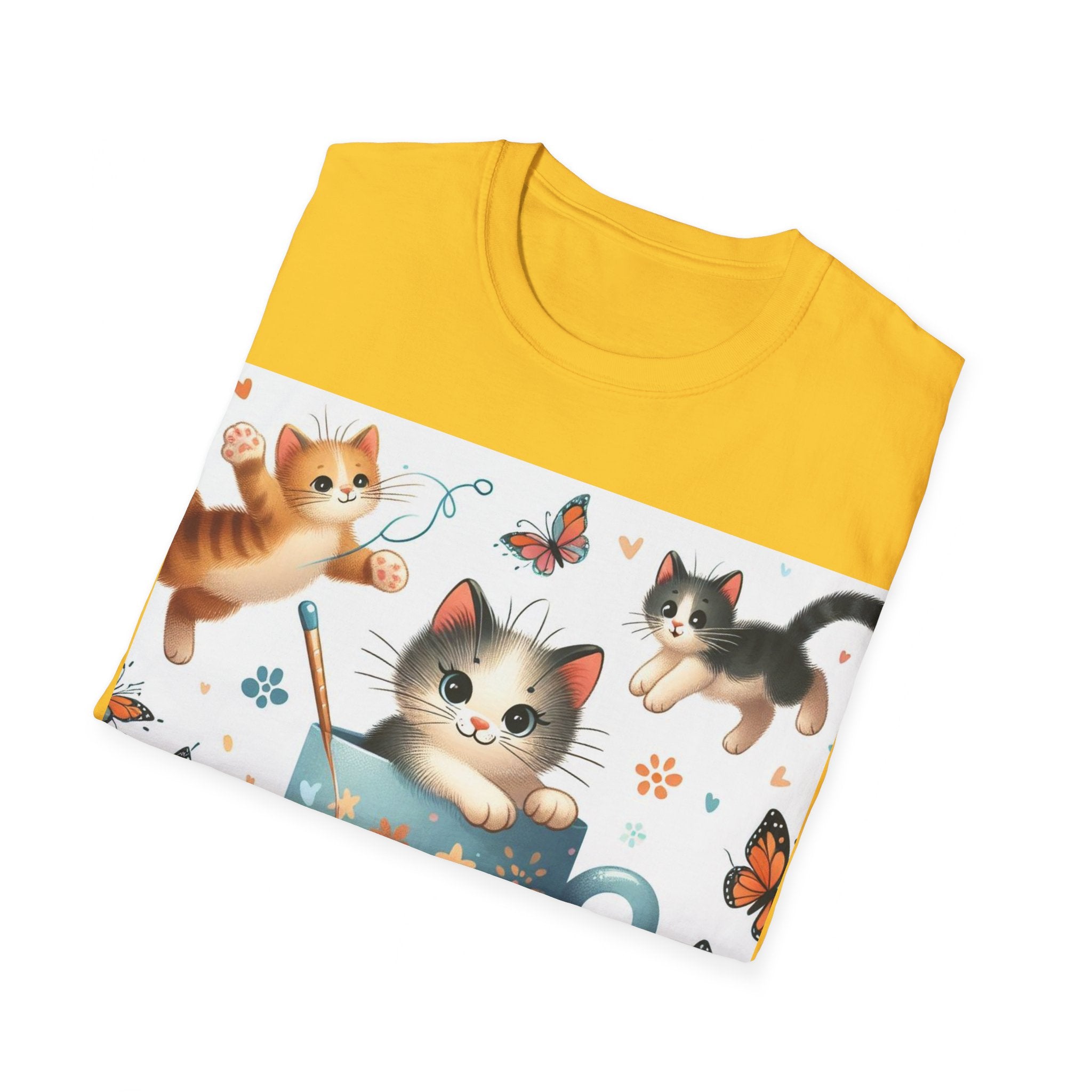 Purr-fect Comfort for Cat Lovers: Unisex Soft-Style T-Shirt