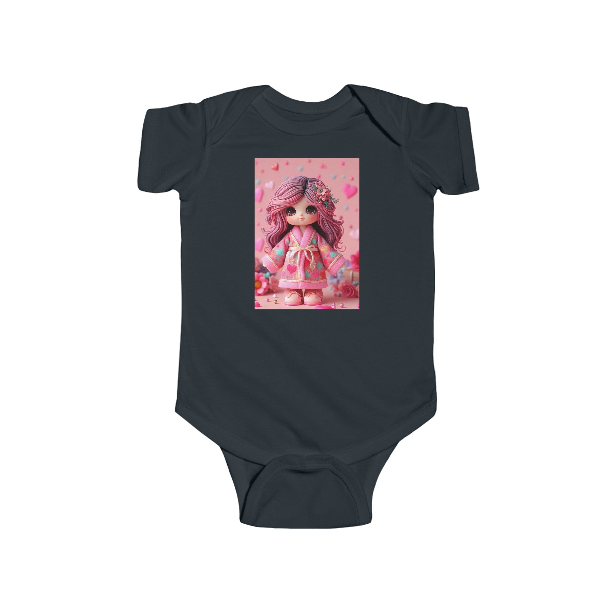 "Cozy Baby doll Bath Robe": Infant Fine Jersey Bodysuit
