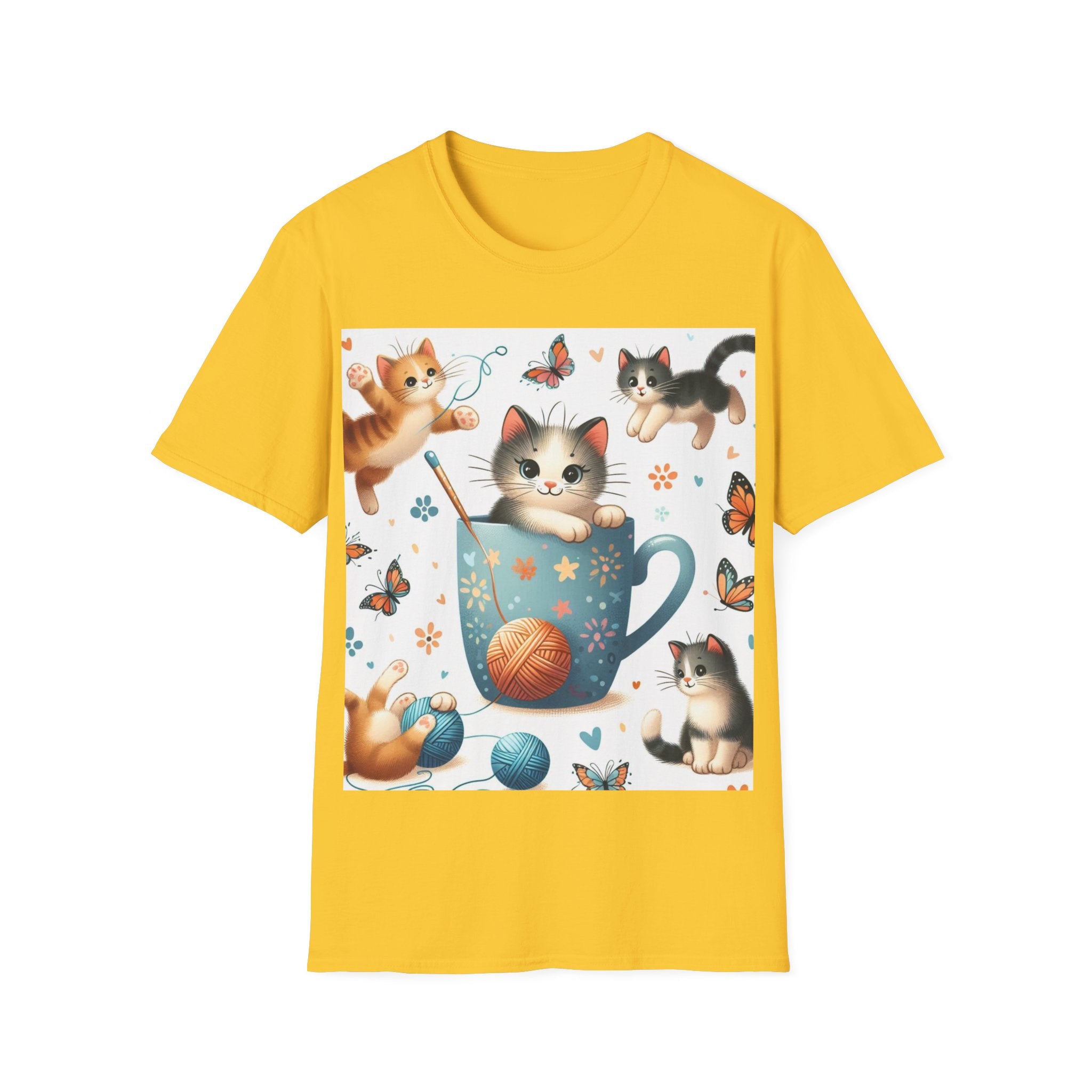 Purr-fect Comfort for Cat Lovers: Unisex Soft-Style T-Shirt