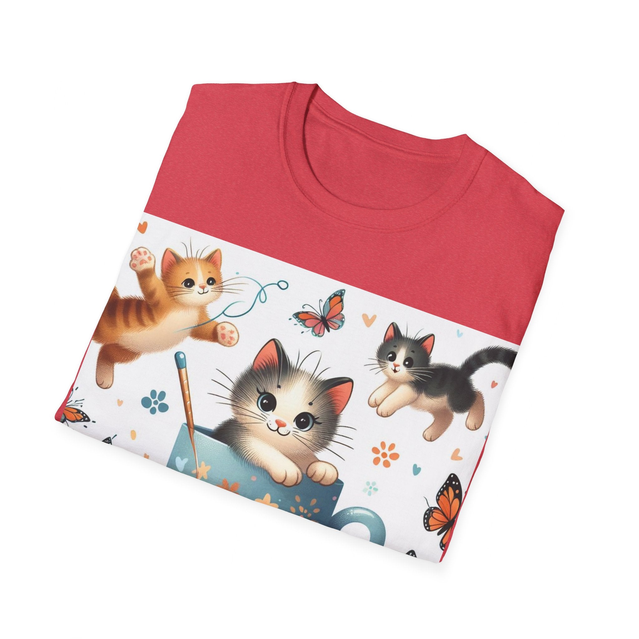 Purr-fect Comfort for Cat Lovers: Unisex Soft-Style T-Shirt