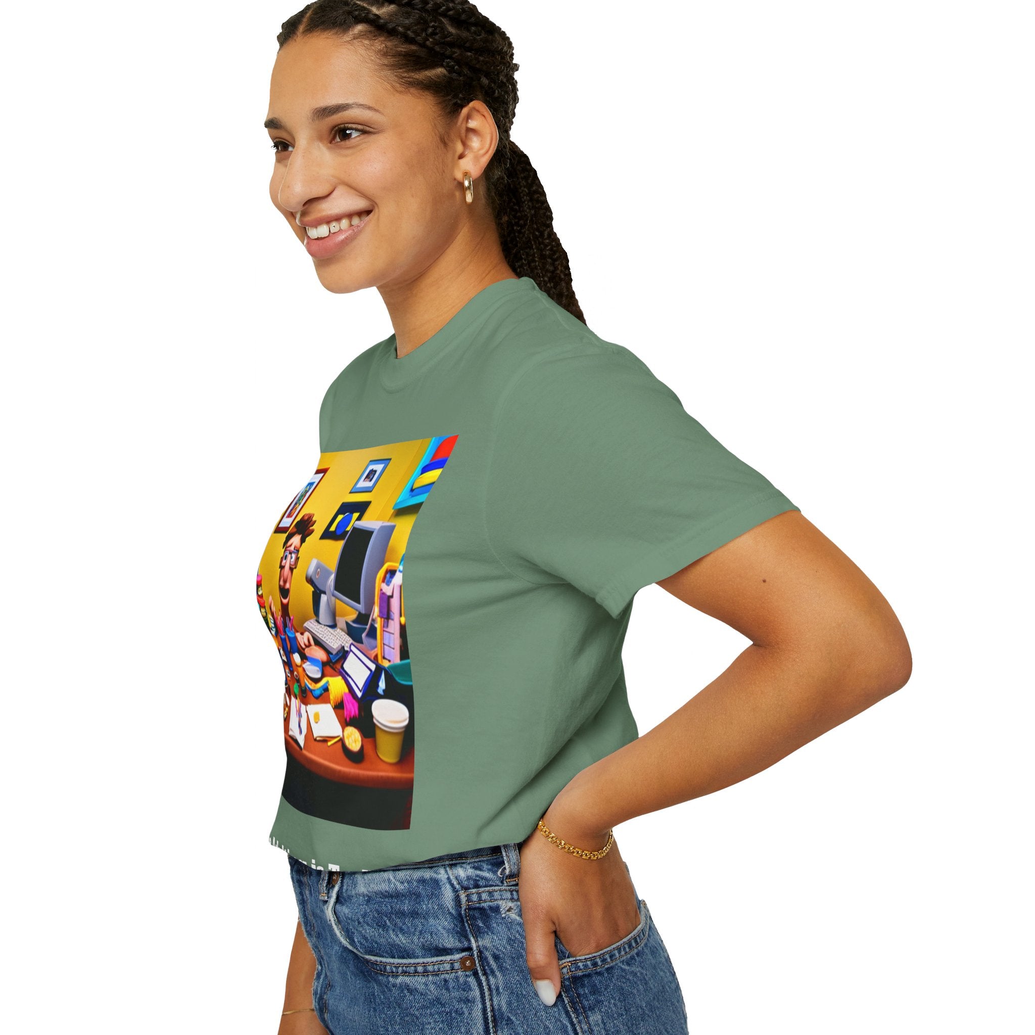Unisex "Coffee: Because Adulting is Too Hard" Garment-Dyed T-shirt