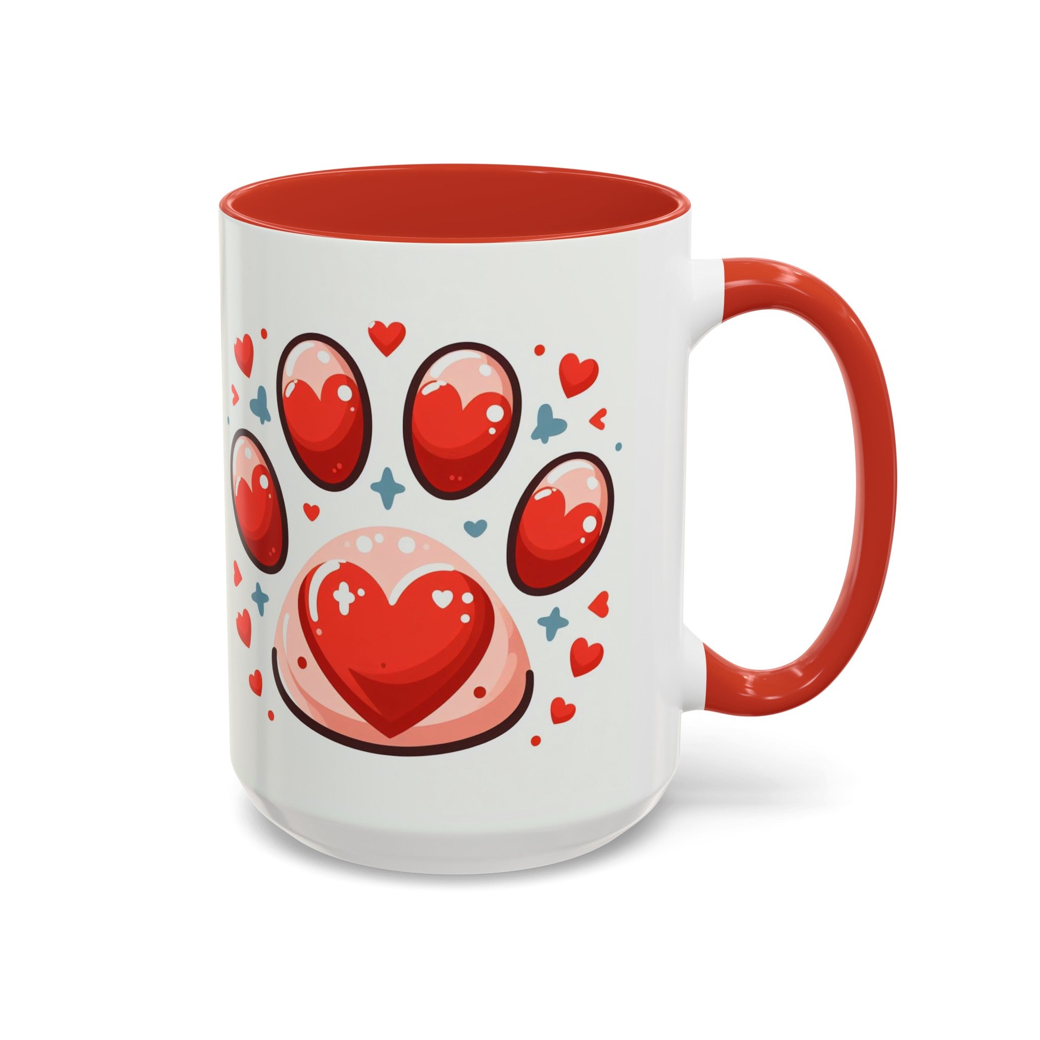 Dog Paw Coffee Accent Coffee Mug (11, 15oz)