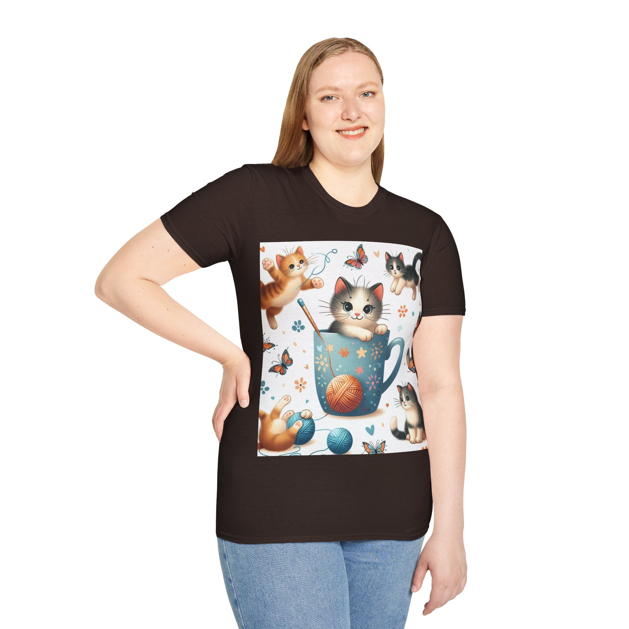 Purr-fect Comfort for Cat Lovers: Unisex Soft-Style T-Shirt