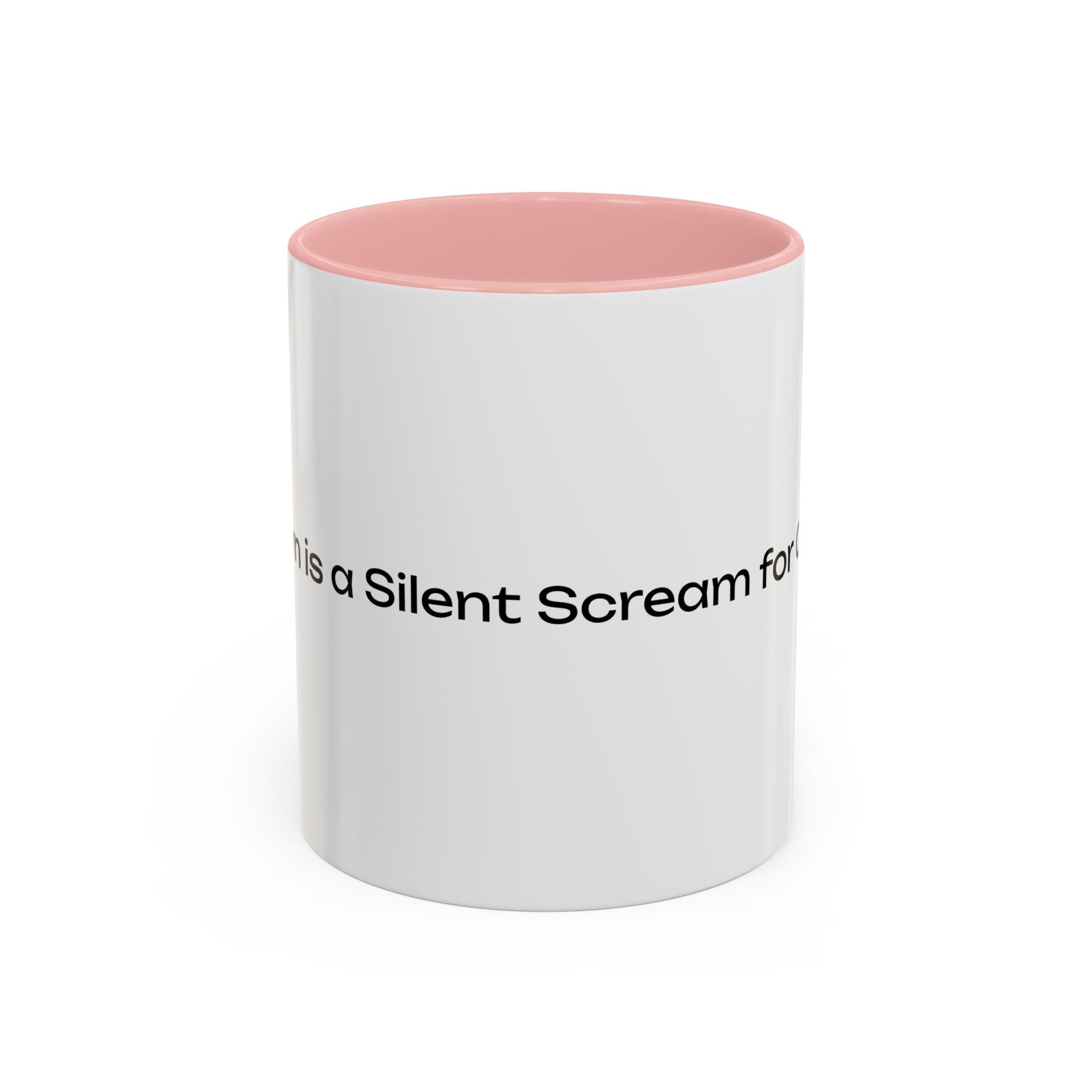 “Silent Screams Answered: The Ultimate Coffee Mug for Morning Rescues!” Accent Coffee Mug (11, 15oz)