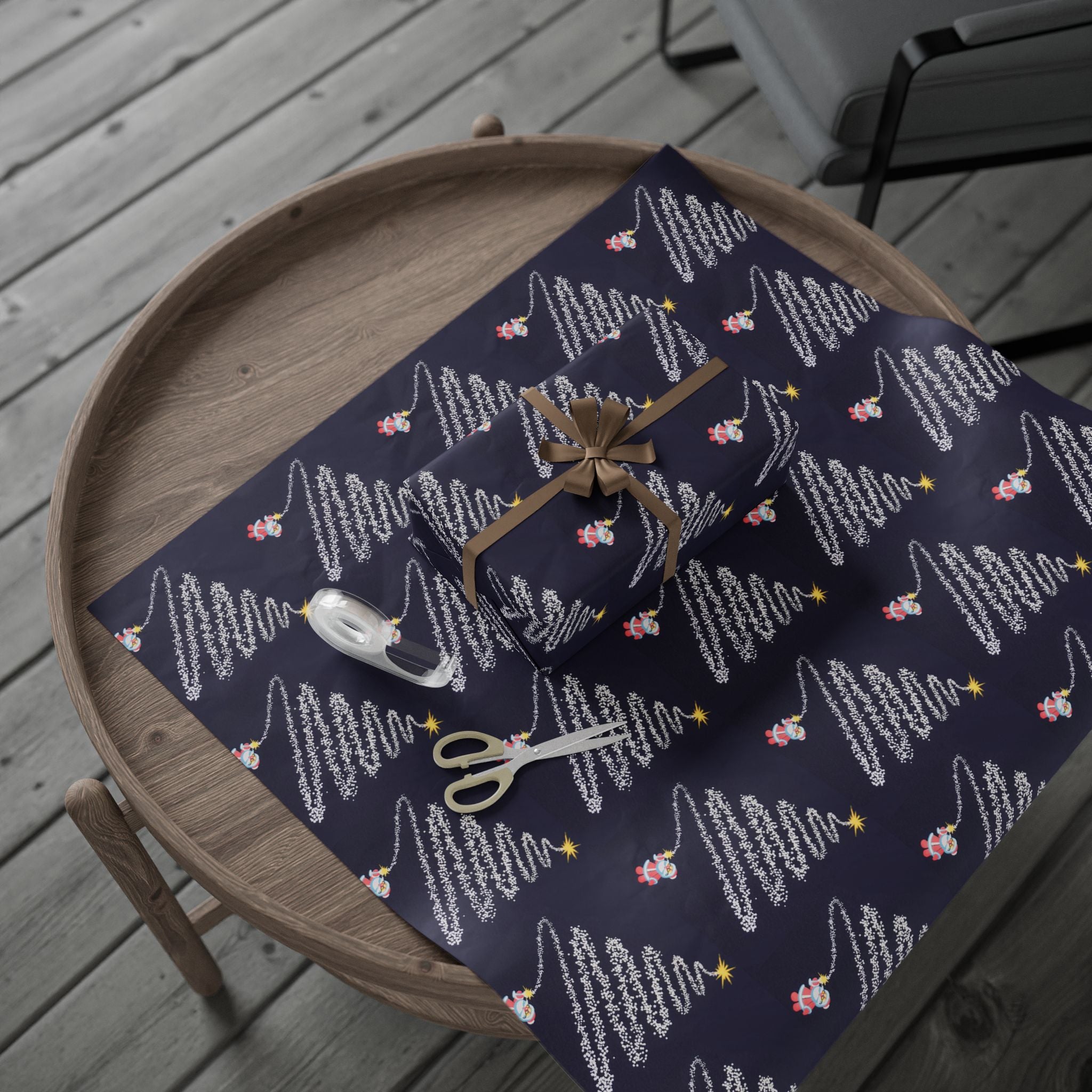 Firework Christmas Tree Wrapping Paper