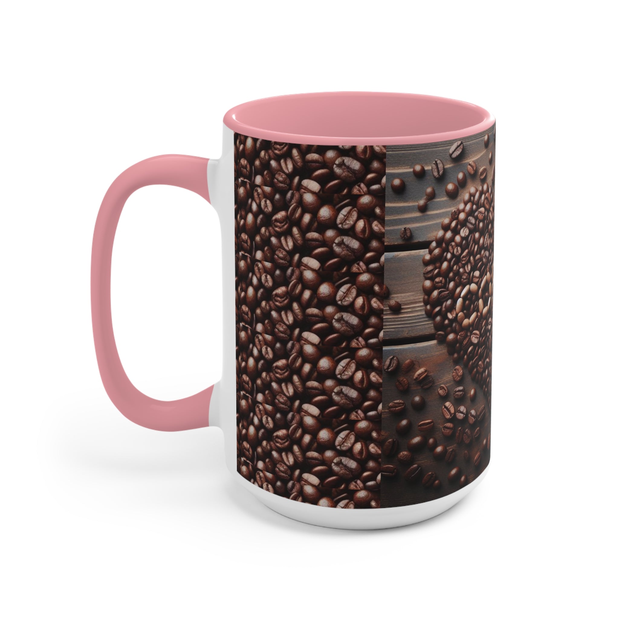 Coffee Bean Heart Accent Mugs