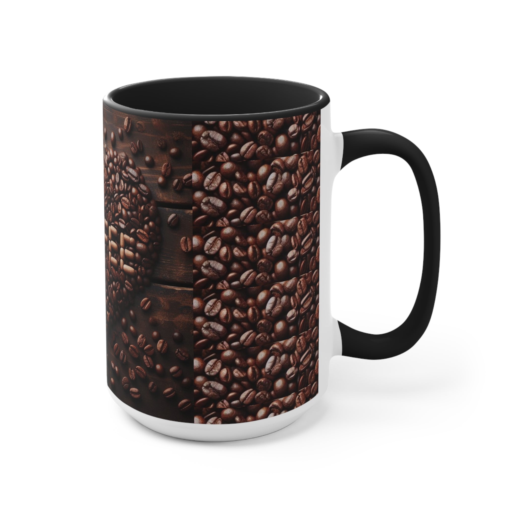 Coffee Bean Heart Accent Mugs