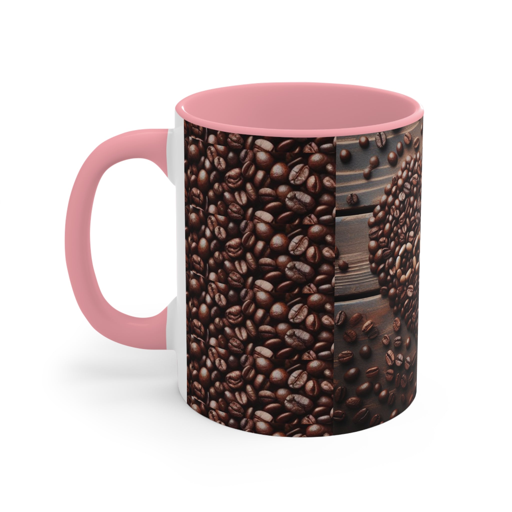 Coffee Bean Heart Accent Mugs