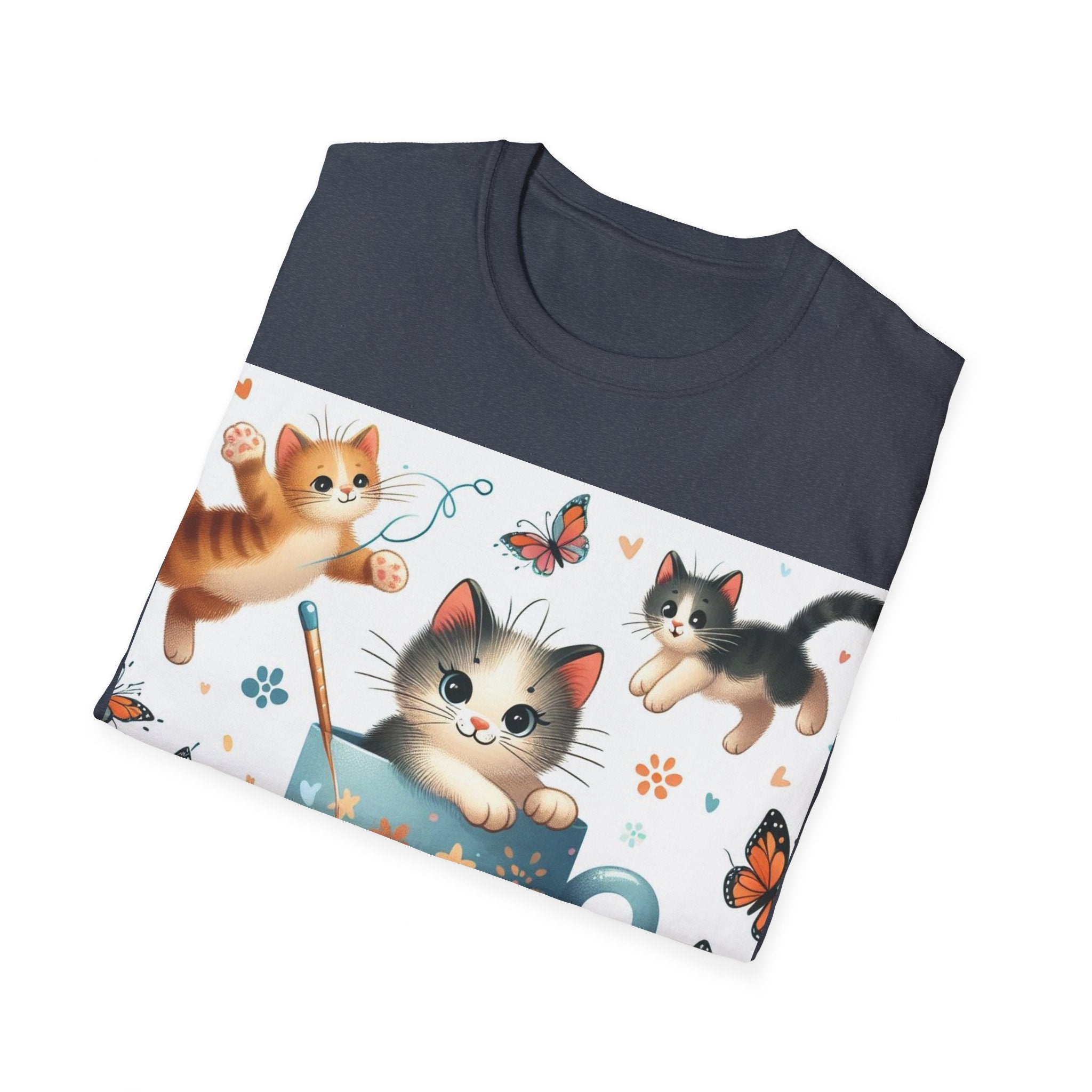 Purr-fect Comfort for Cat Lovers: Unisex Soft-Style T-Shirt