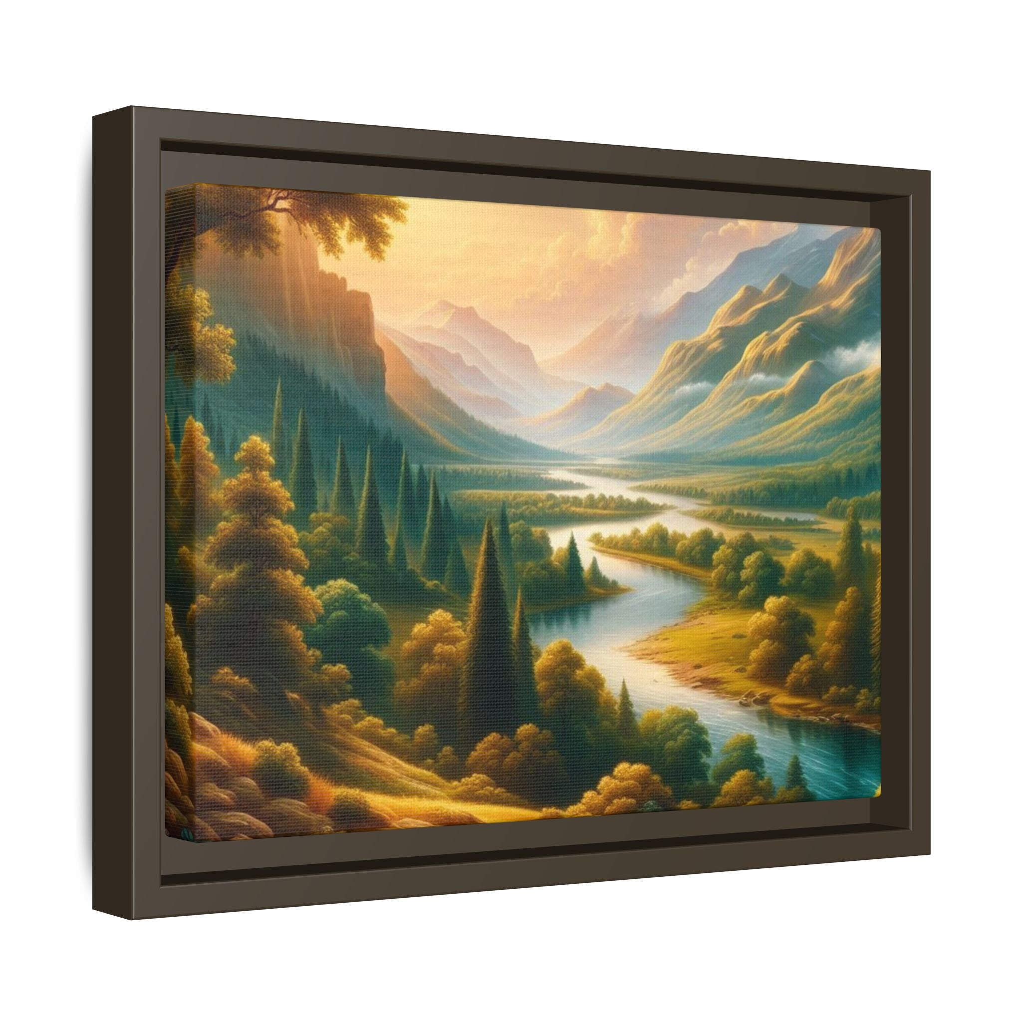 Michelangelo-Style Nature Matte Canvas, Framed (Multi-color)