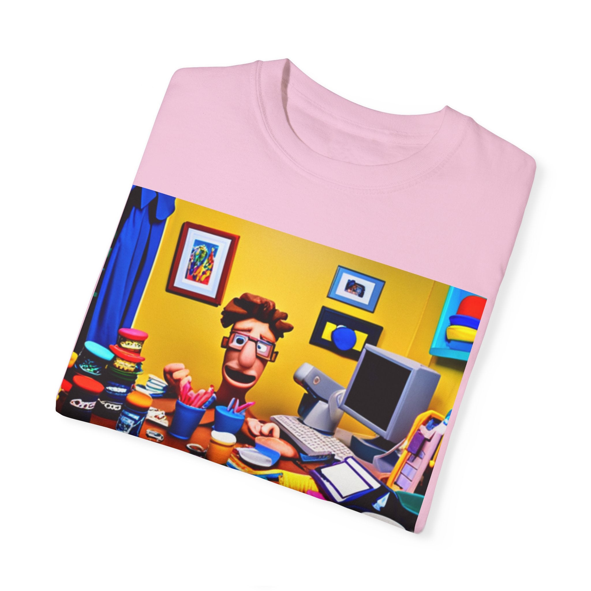 Unisex "Coffee: Because Adulting is Too Hard" Garment-Dyed T-shirt