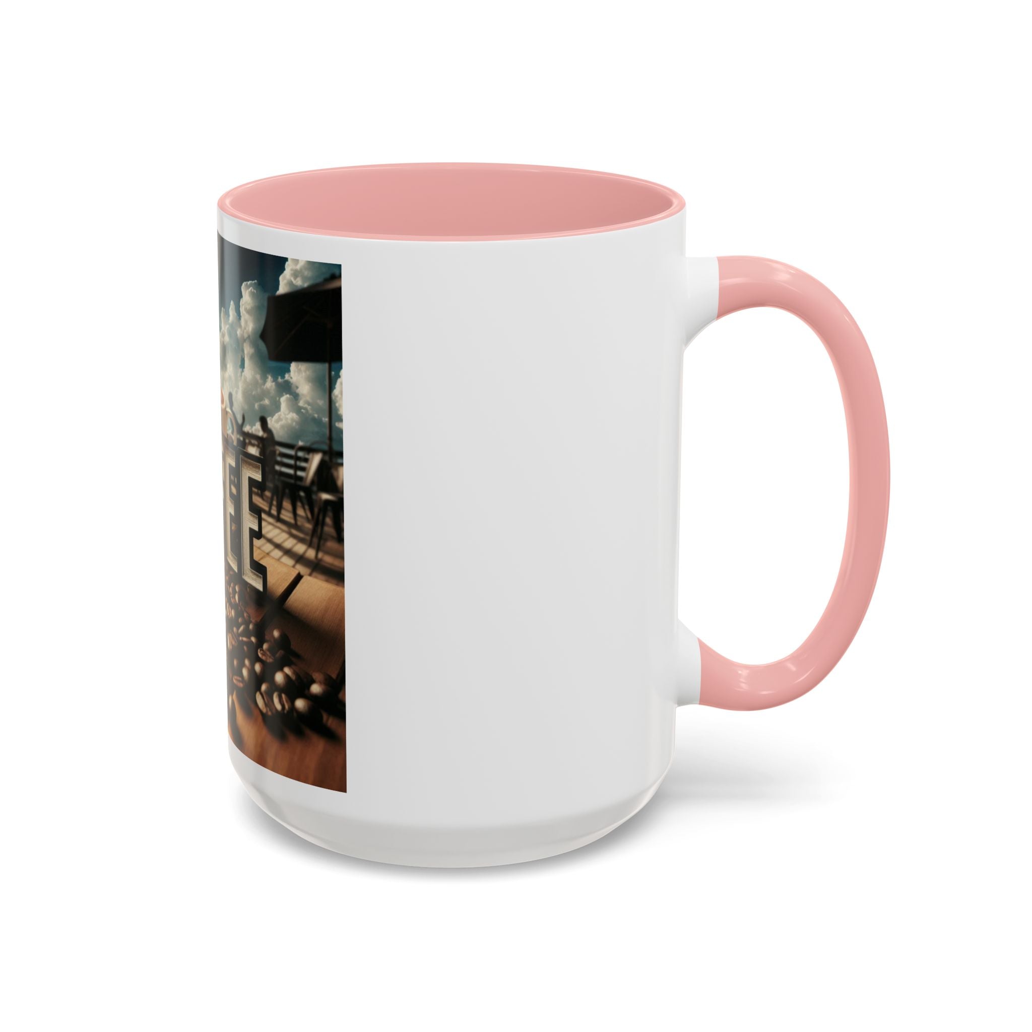 Coffee Beans Accent Coffee Mug (11, 15oz)