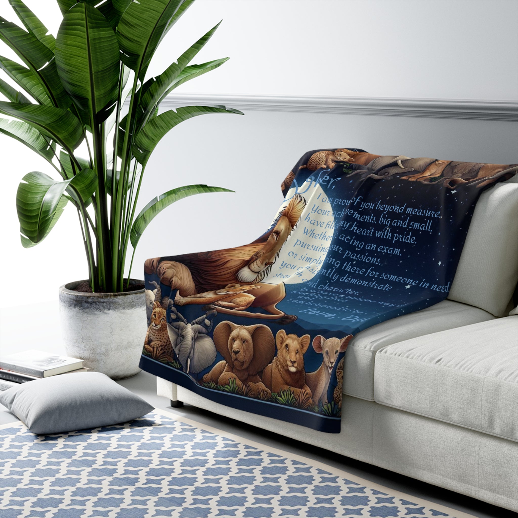 "Beyond Measure" Sherpa Fleece Blanket