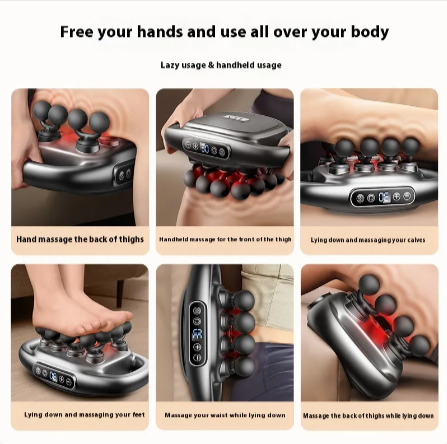 16‑Head Muscle Massage Gun – 30‑Speed Deep Tissue Massager with 3 Modes, 48kg Strike Strength & Low‑Noise Motor | 1800mAh Rechargeable Muscle Relaxation Device