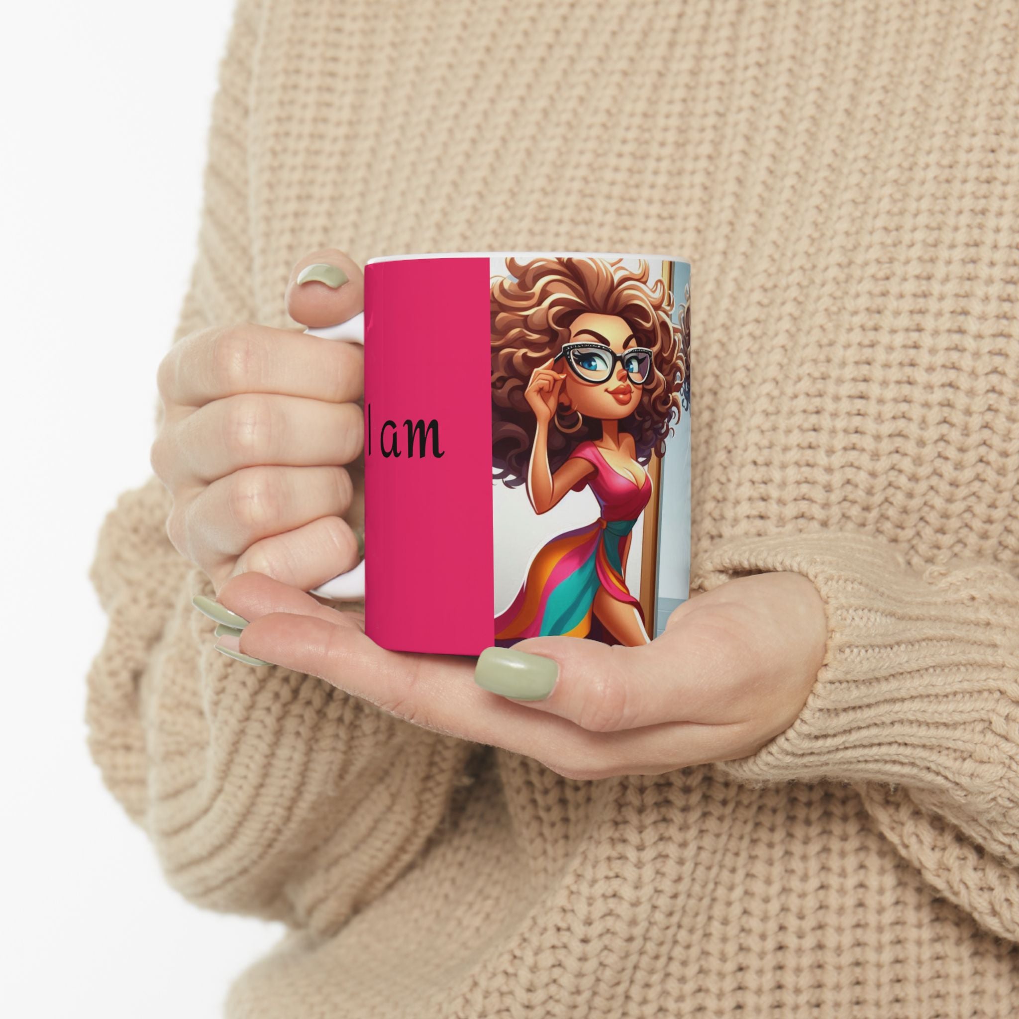 “I Am Beautiful” Ceramic Mug, (11oz, 15oz)