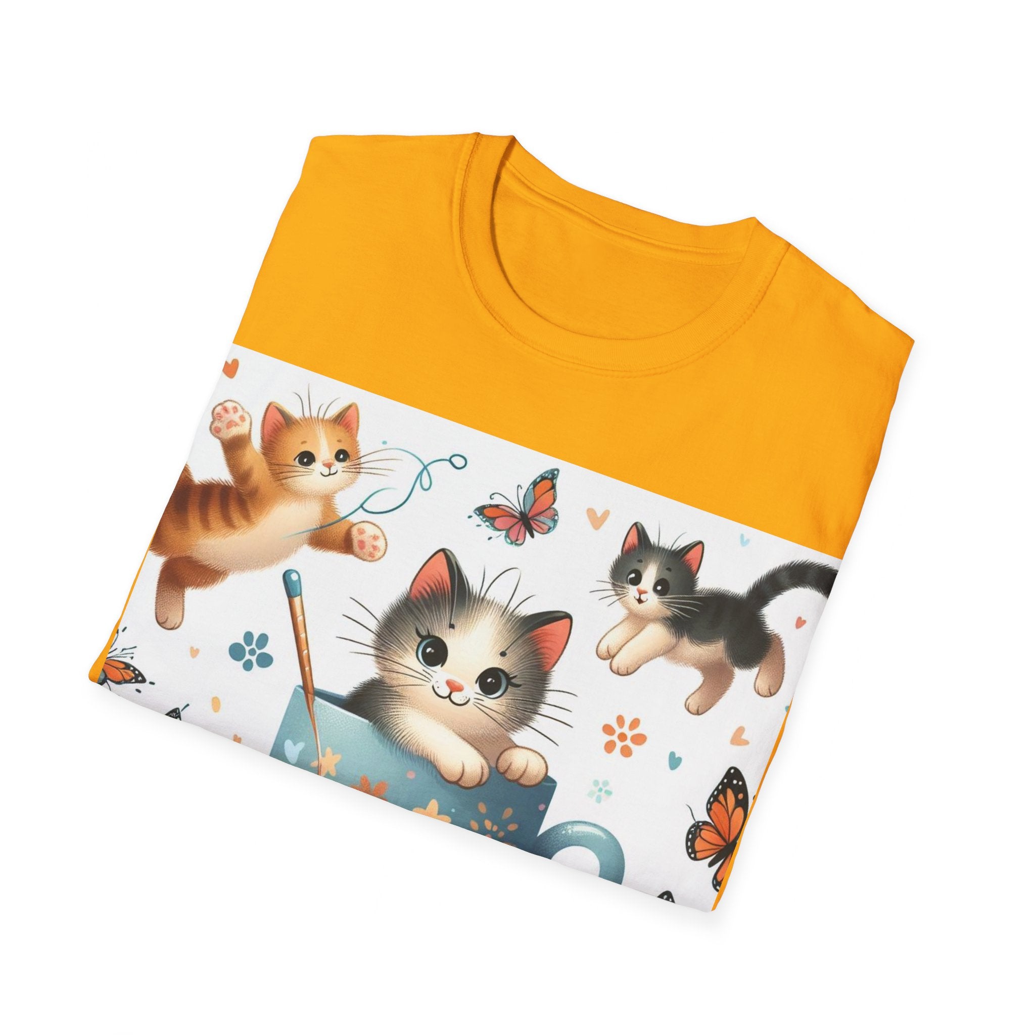 Purr-fect Comfort for Cat Lovers: Unisex Soft-Style T-Shirt