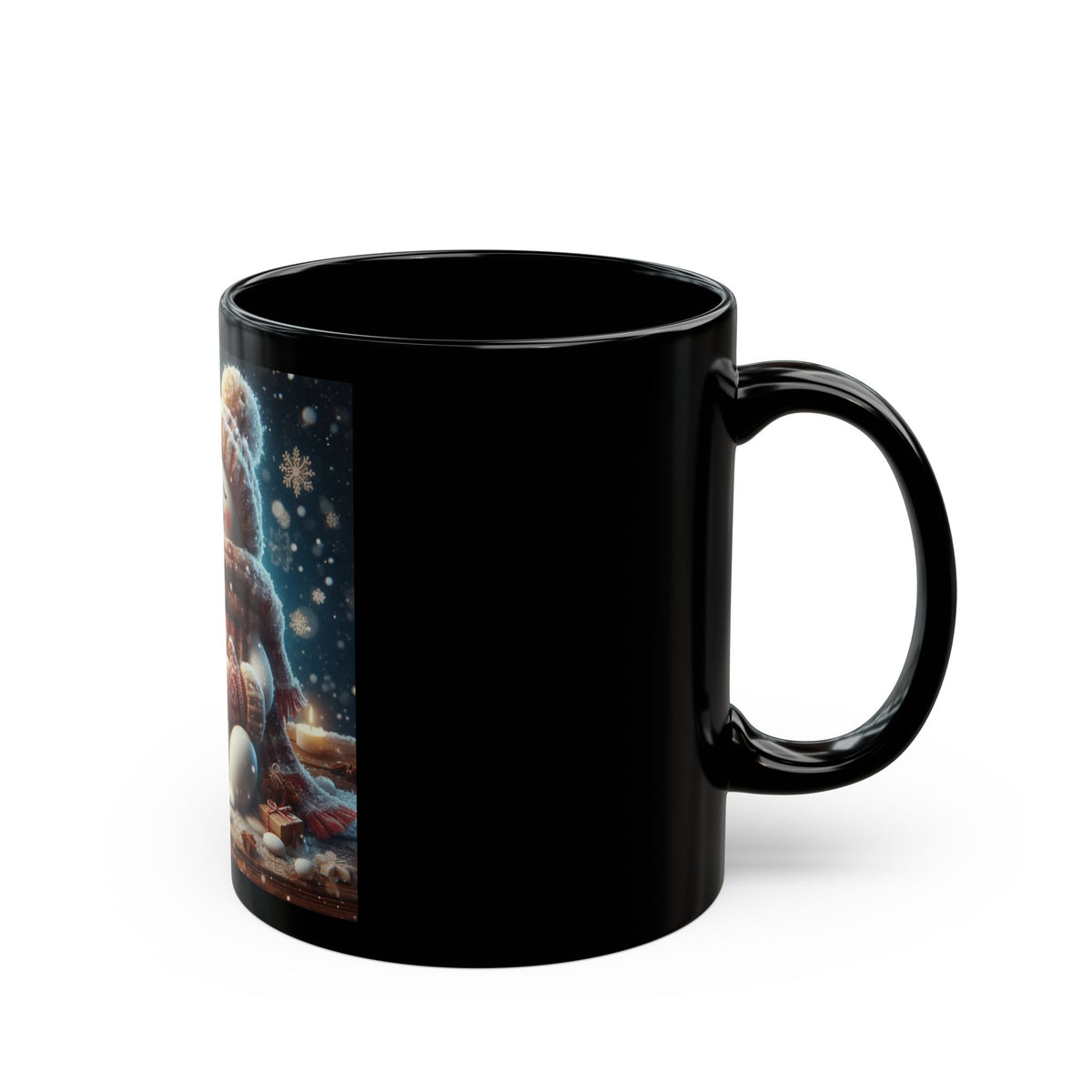 Snowman Black Mug (11oz, 15oz)