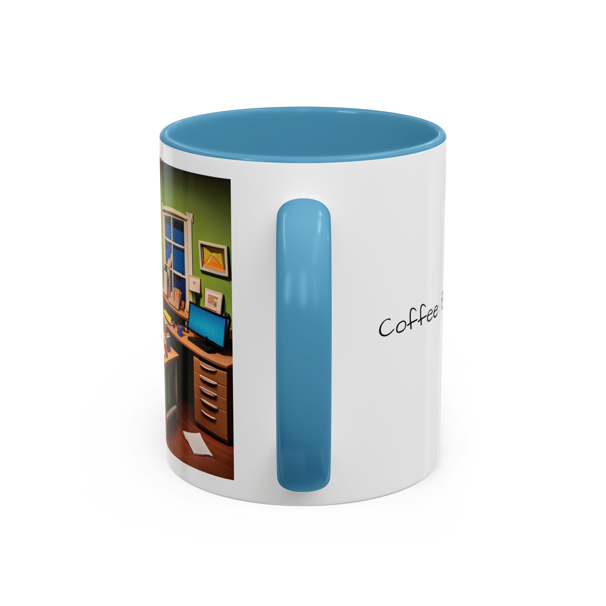“Coffee: Because Adulting is Hard" Accent Coffee Mug (11, 15oz)