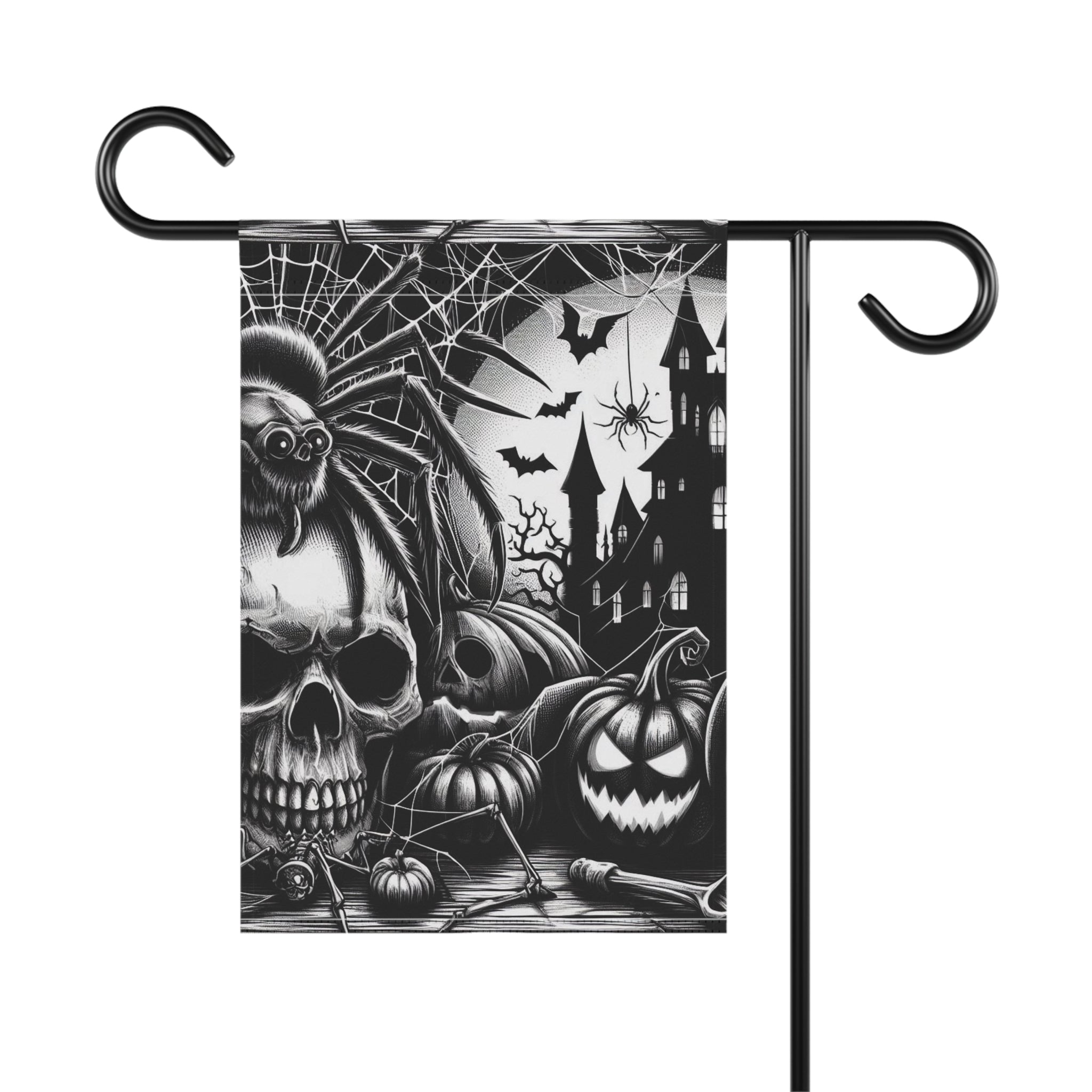 Spooky Halloween Garden & House Banner