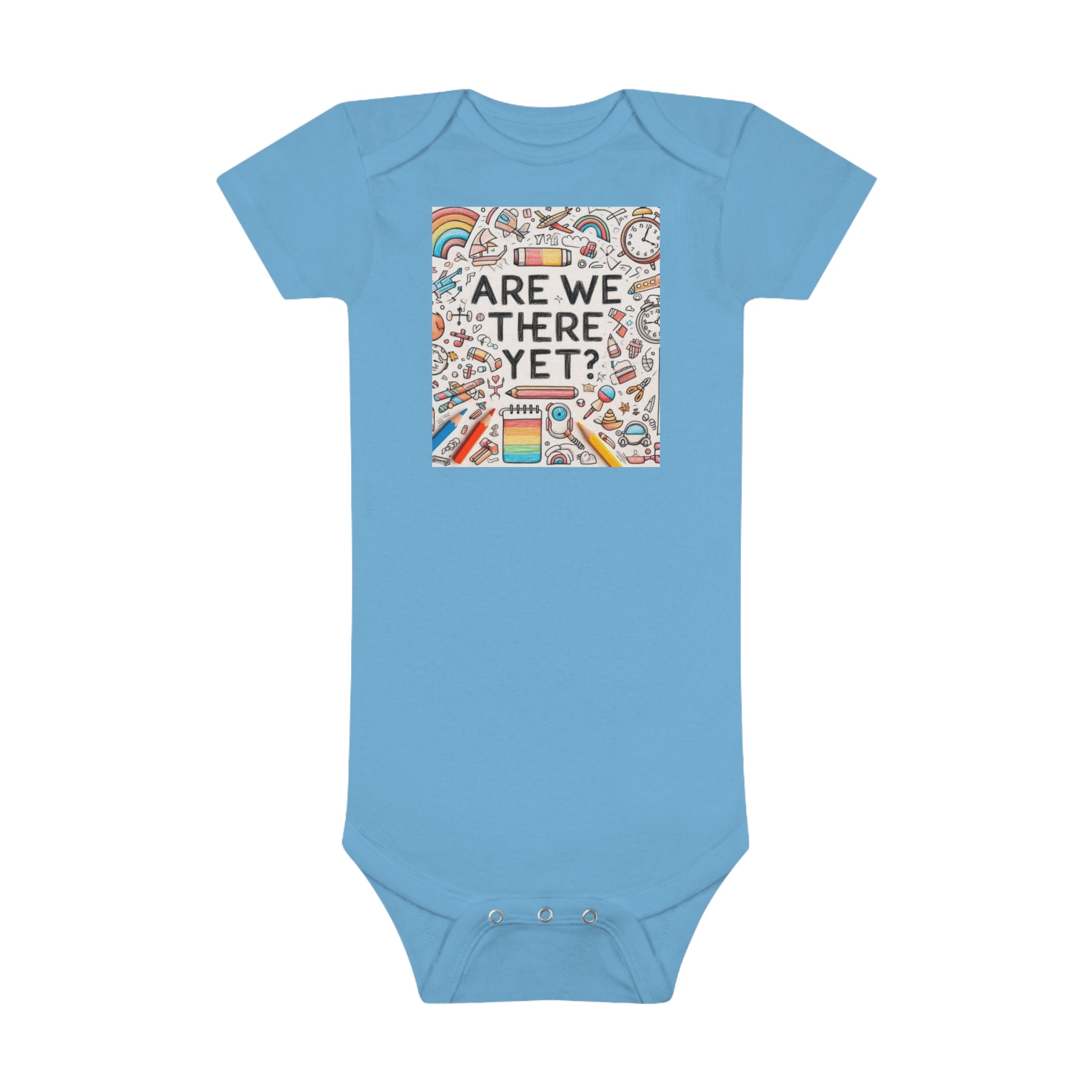 “Are We There Yet?” Baby Short Sleeve Onesie®