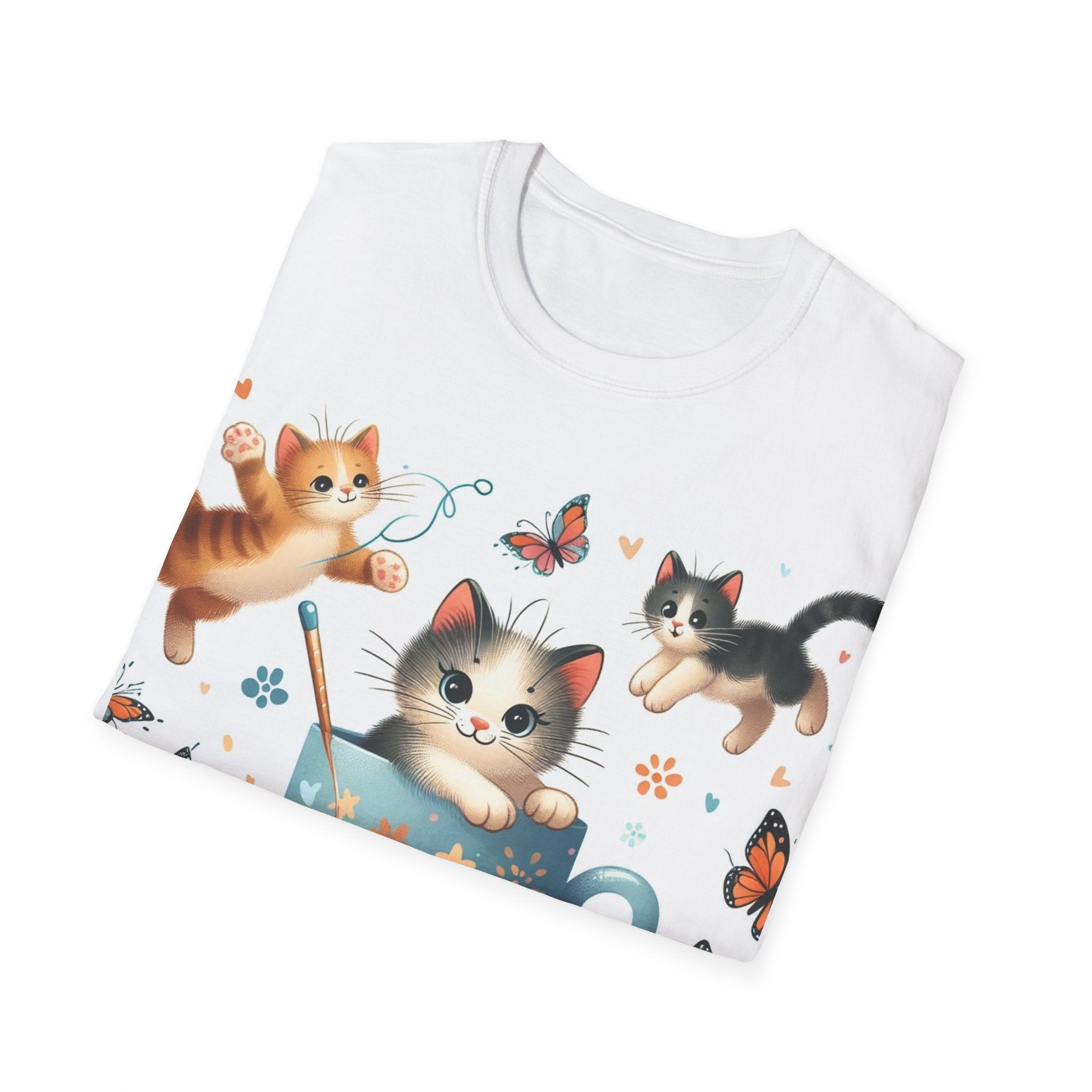 Purr-fect Comfort for Cat Lovers: Unisex Soft-Style T-Shirt