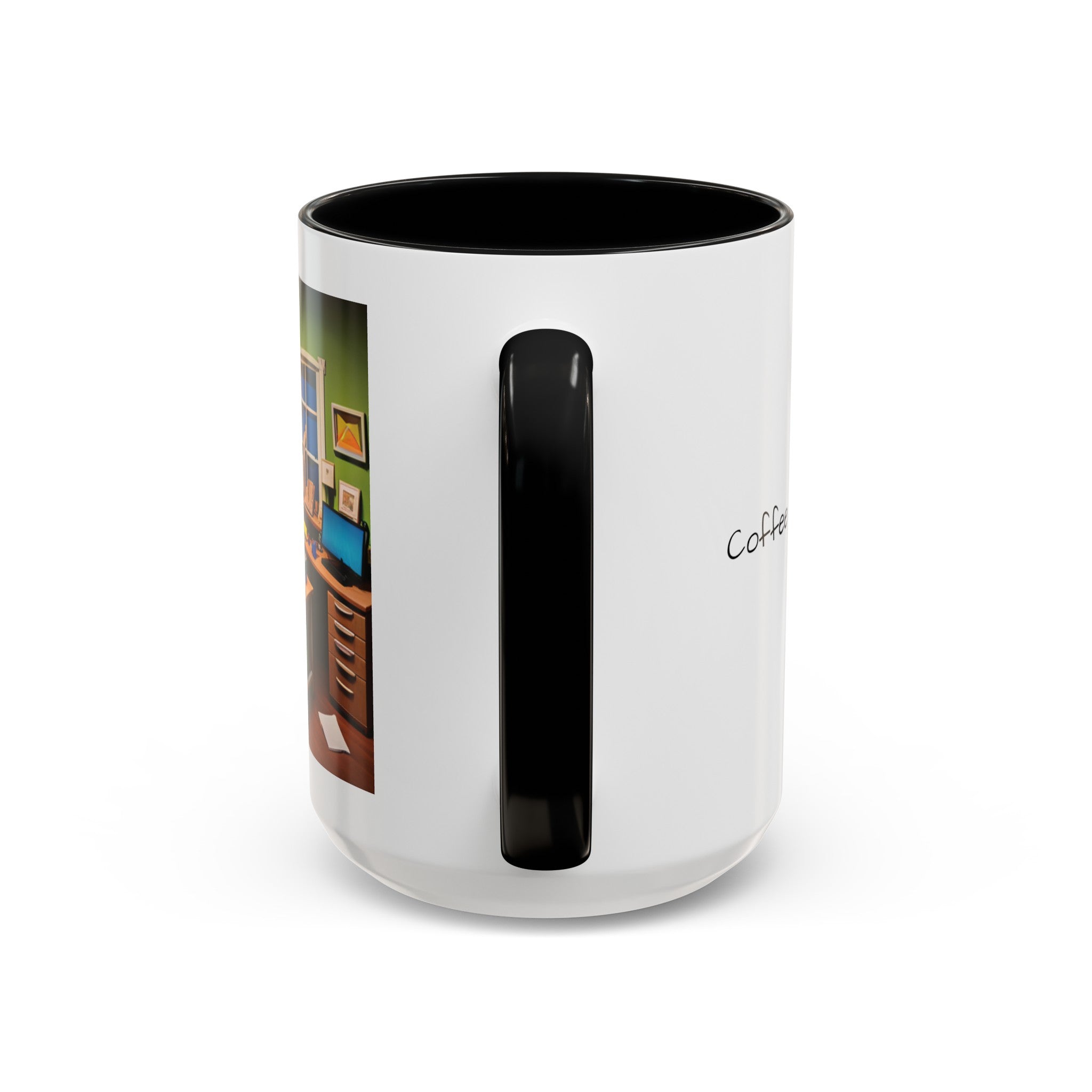 “Coffee: Because Adulting is Hard" Accent Coffee Mug (11, 15oz)