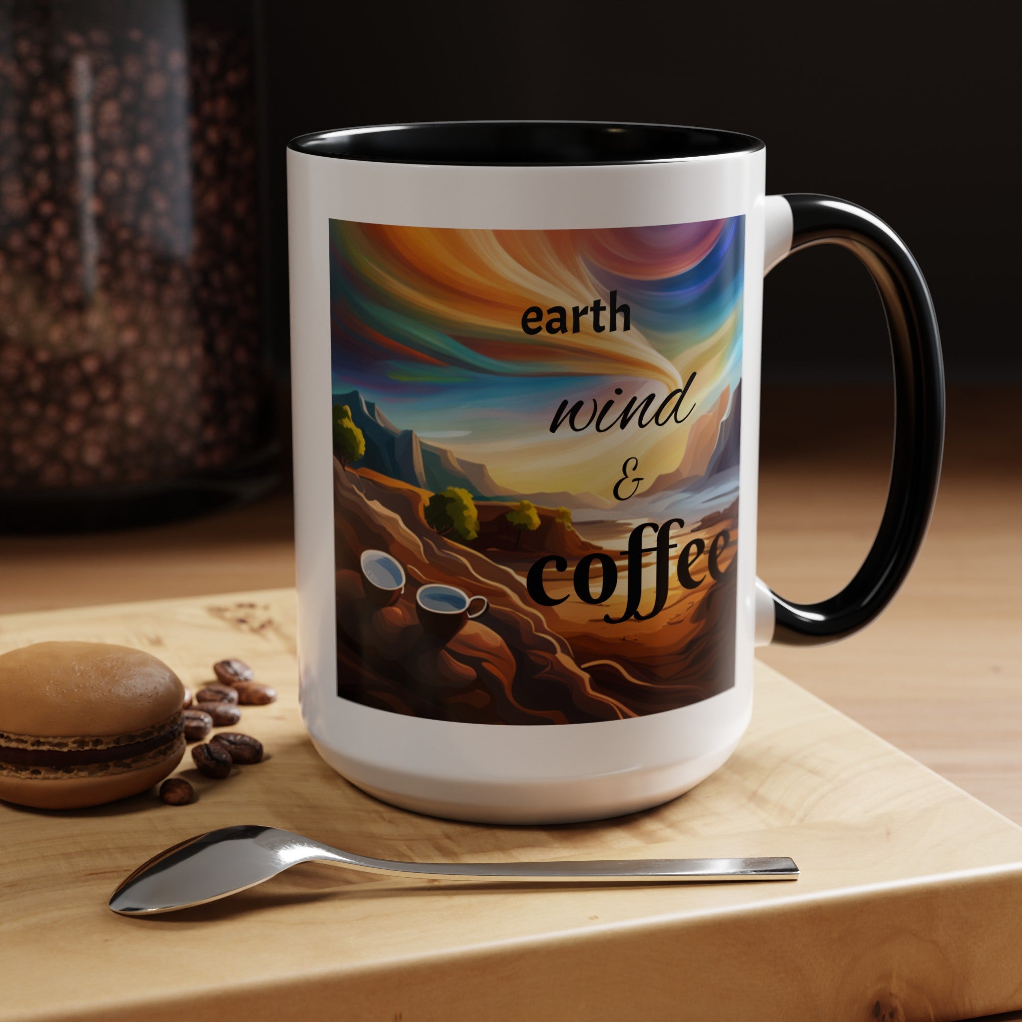 "Earth, Wind, and Fire" Accent Coffee Mug (11, 15oz)