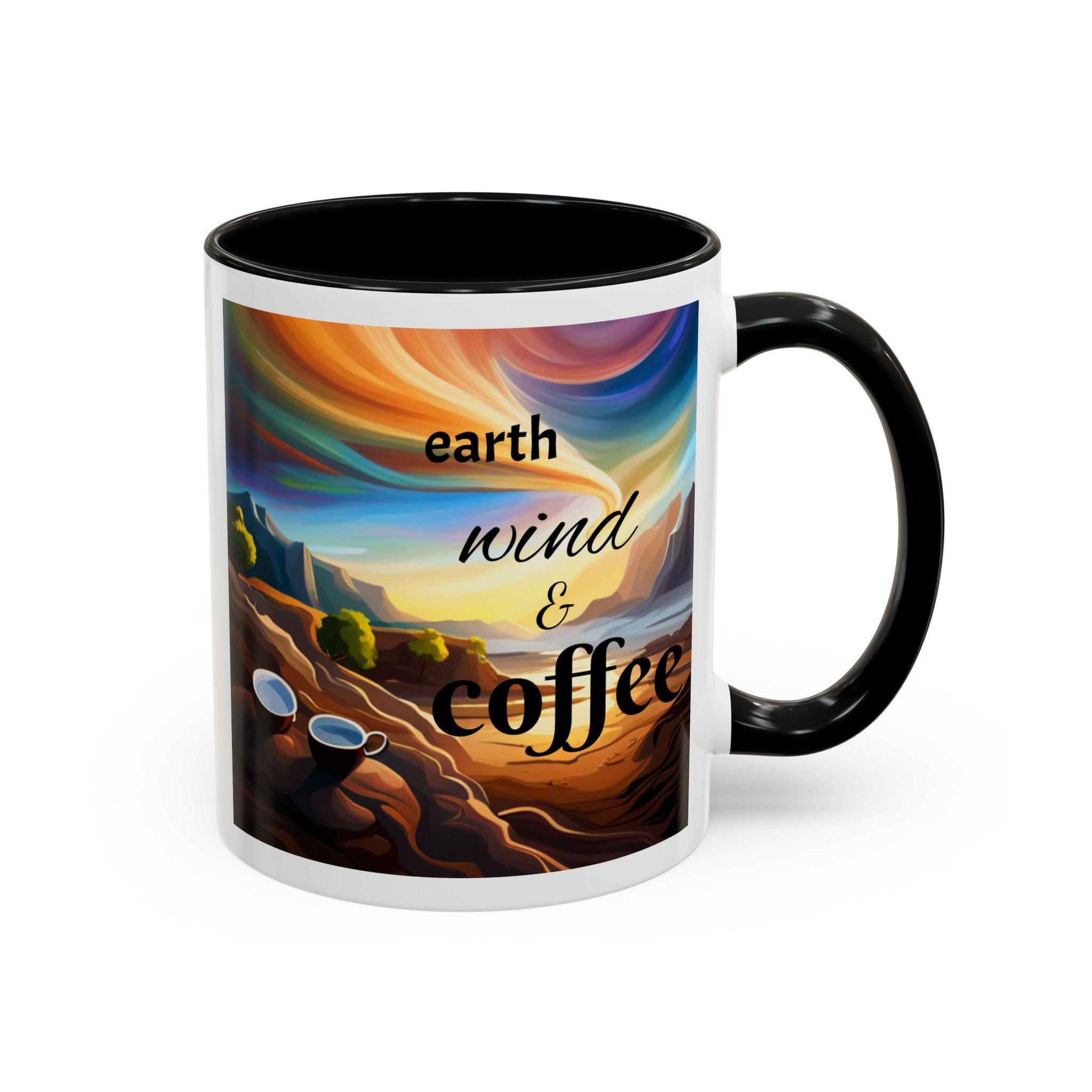 "Earth, Wind, and Fire" Accent Coffee Mug (11, 15oz)