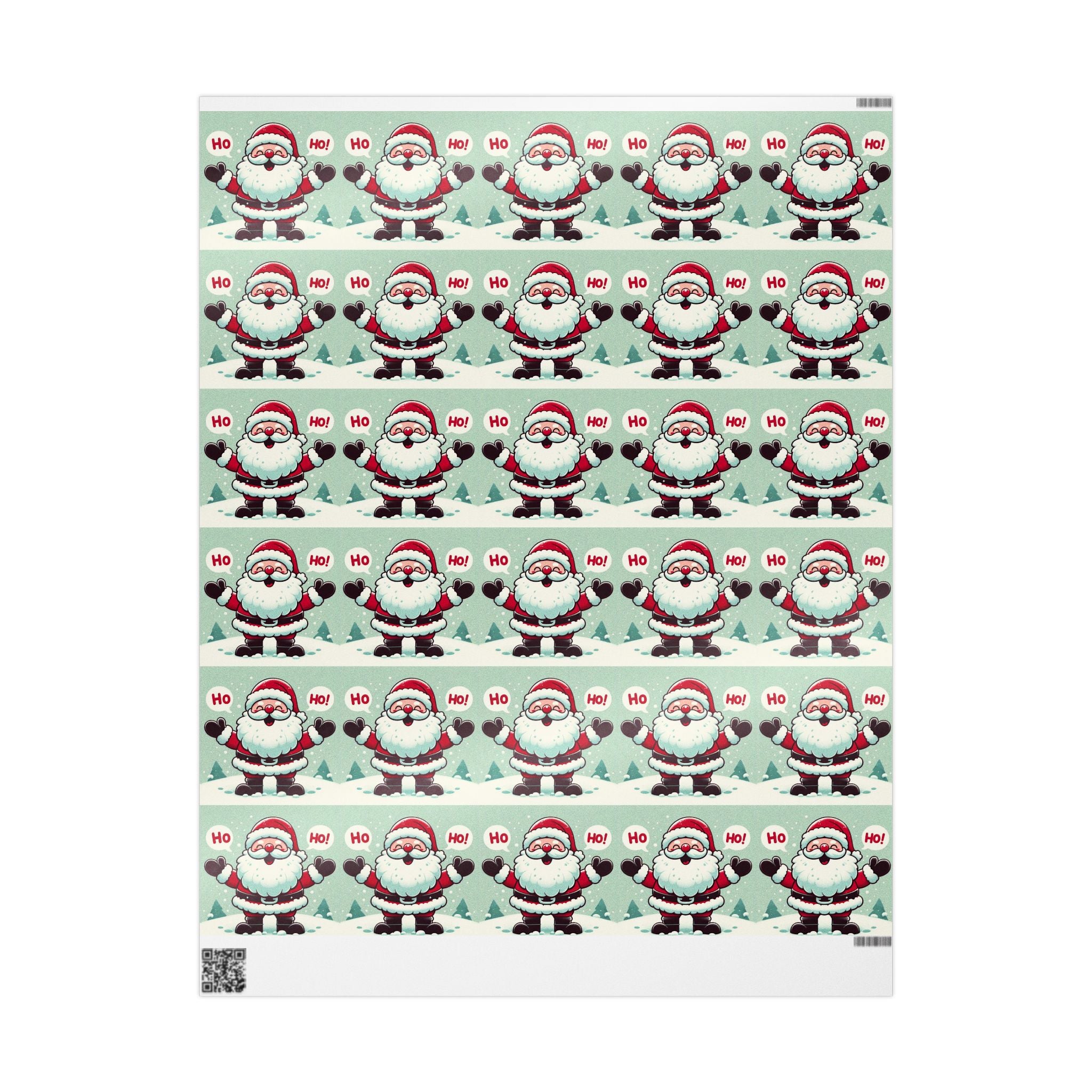 Santa Ho, Ho Print Wrapping Paper