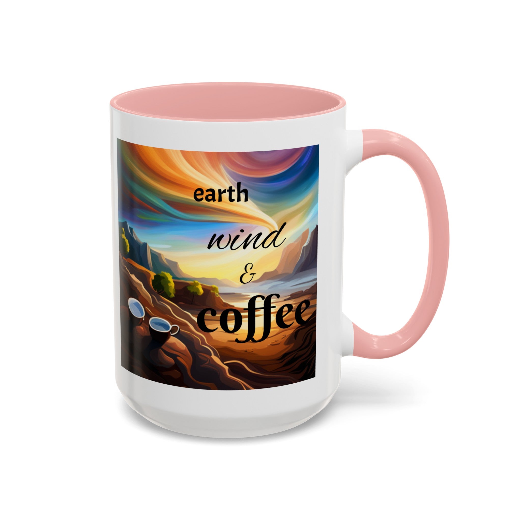 "Earth, Wind, and Fire" Accent Coffee Mug (11, 15oz)