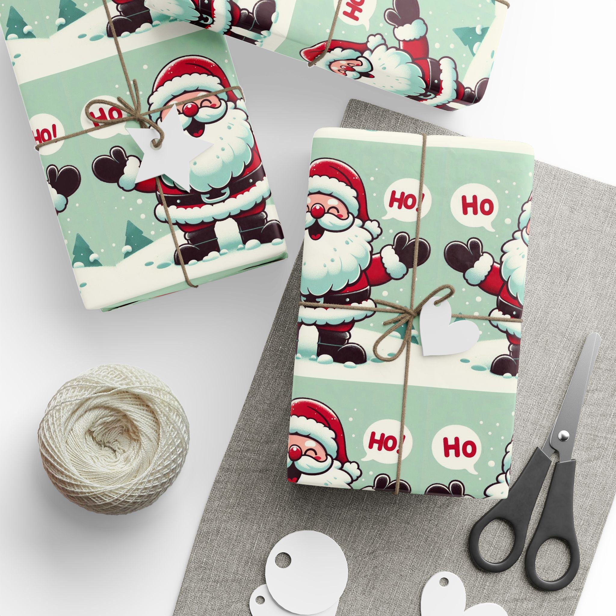 Santa Ho, Ho Print Wrapping Paper