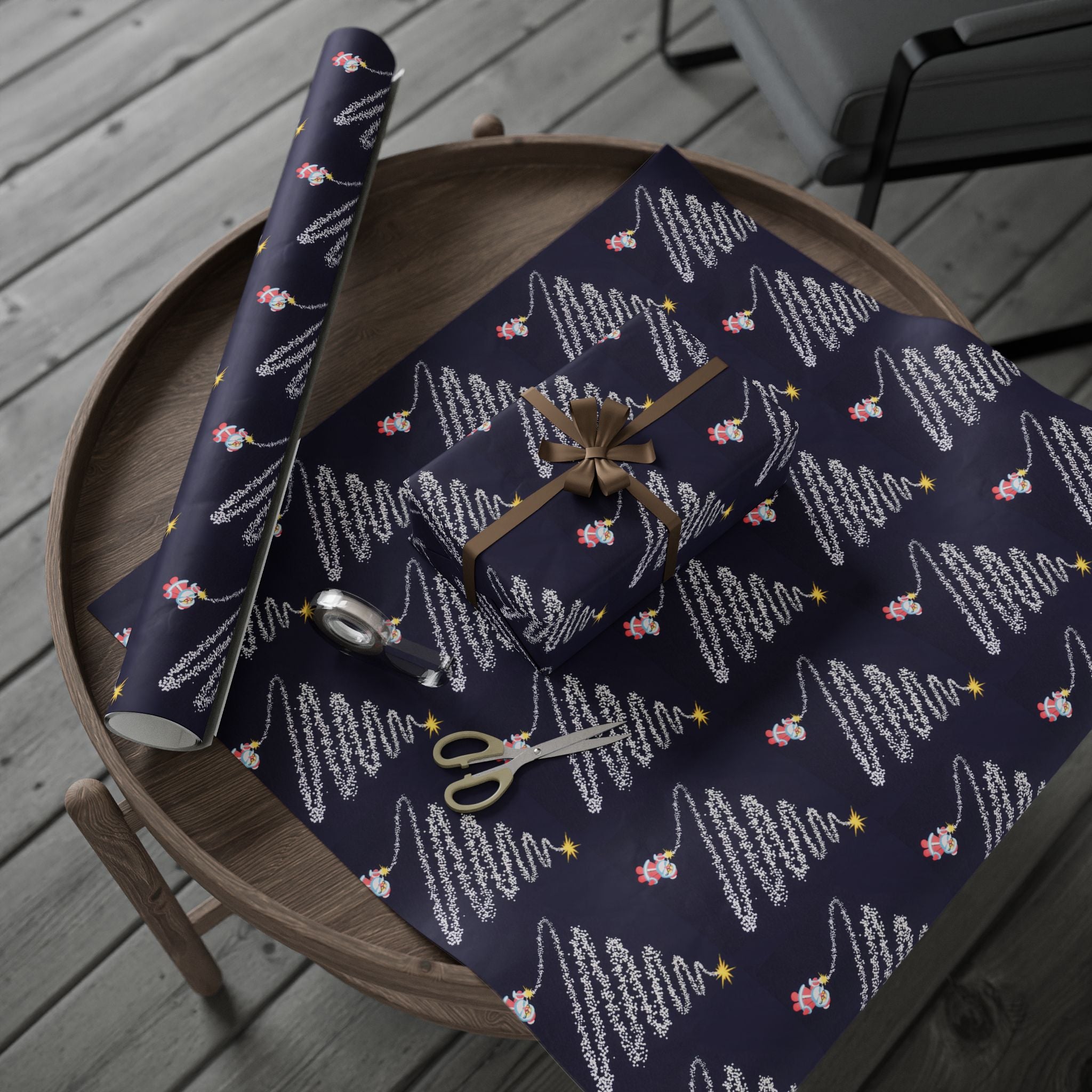 Firework Christmas Tree Wrapping Paper