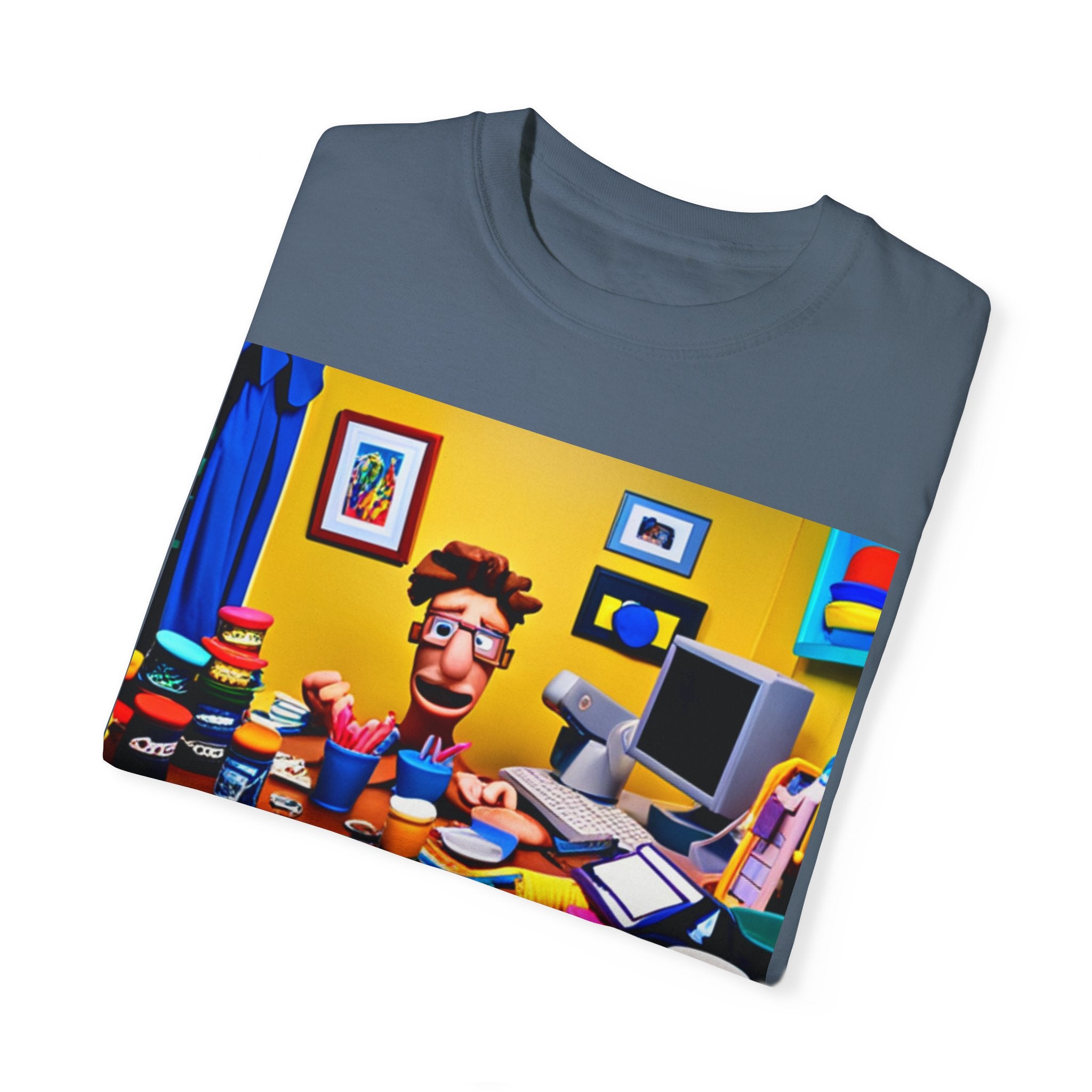 Unisex "Coffee: Because Adulting is Too Hard" Garment-Dyed T-shirt
