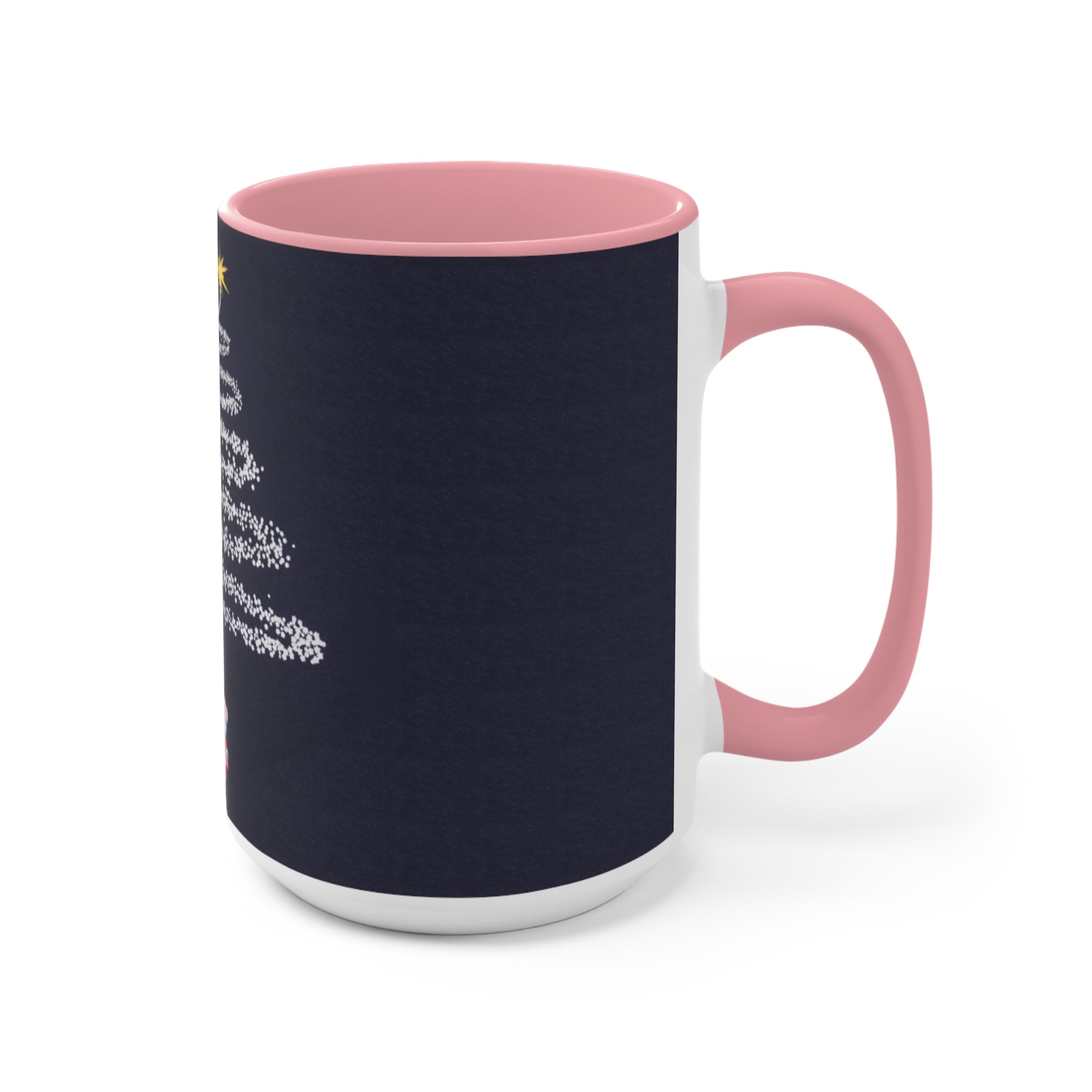 Fireworks Christmas Tree Accent Mugs