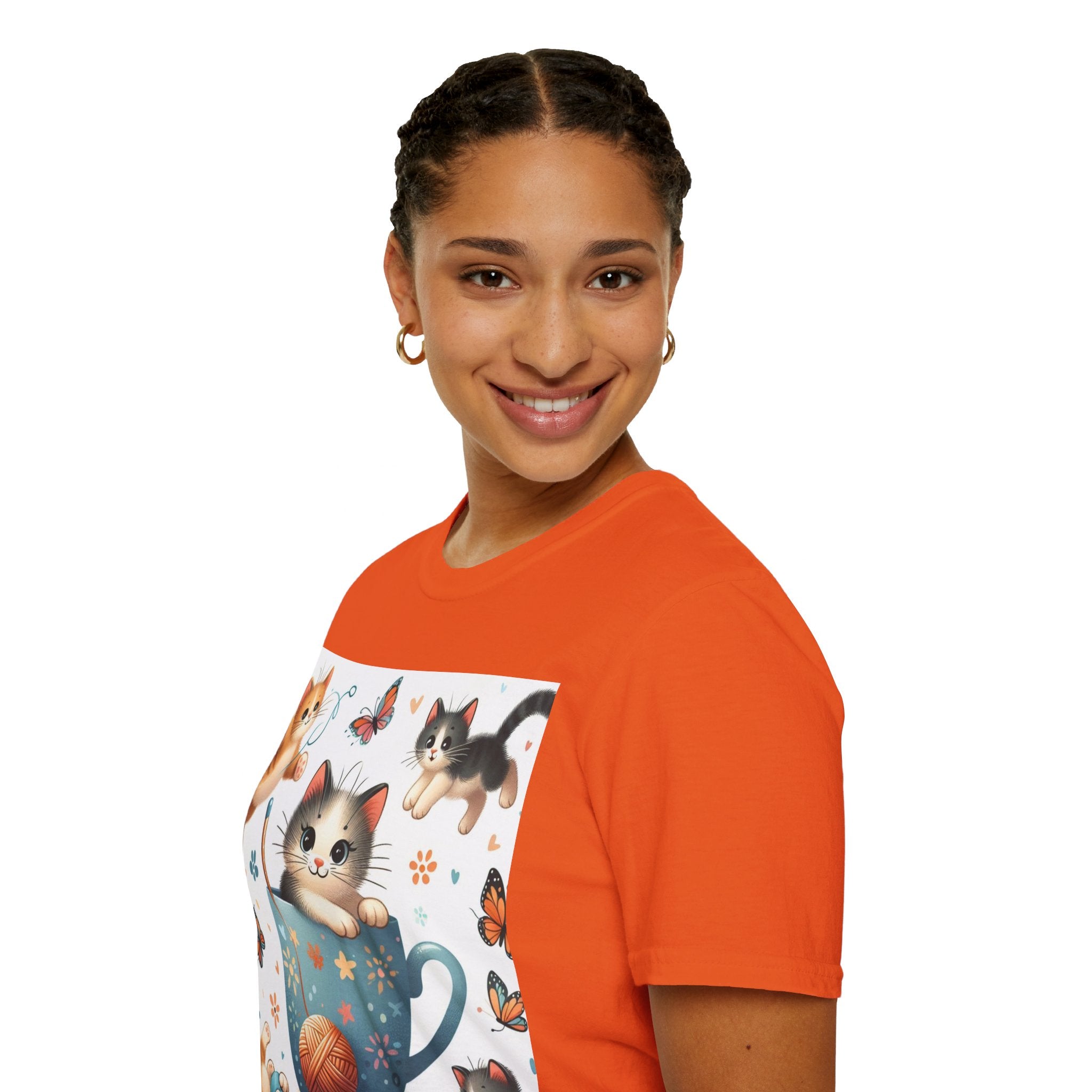 Purr-fect Comfort for Cat Lovers: Unisex Soft-Style T-Shirt