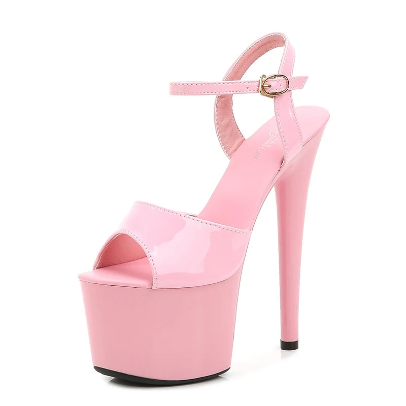 Modern Platform High Heels – 6.7" Stiletto Sandals for Pole Dance, Parties & Summer Fashion (US 4–10.5)
