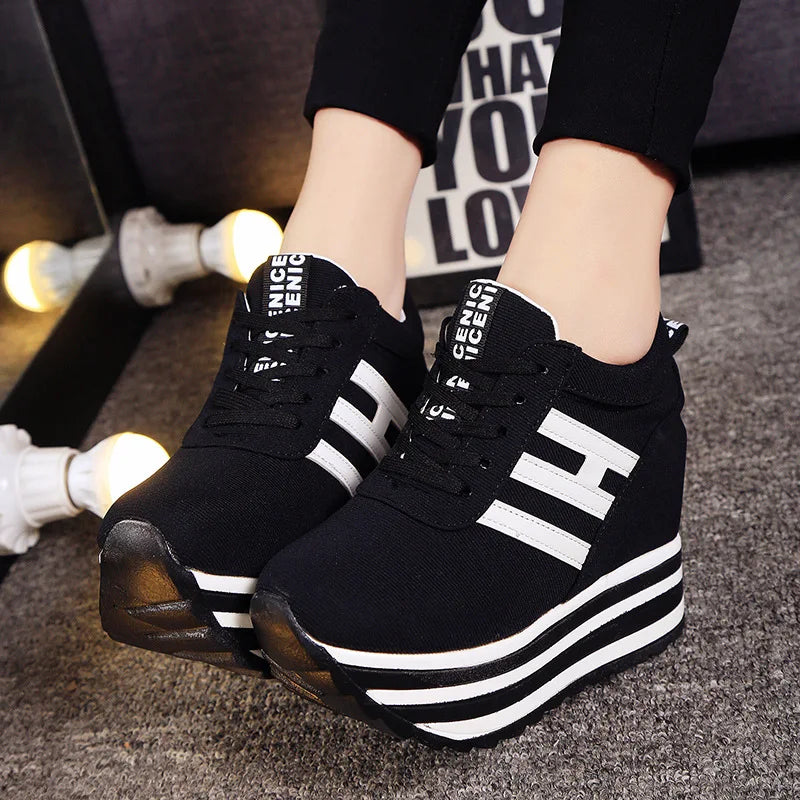 Spring’s Chic Hidden Wedge Sneakers