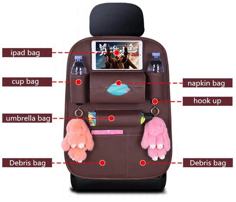 Car Seat Back Storage Organizer Bag