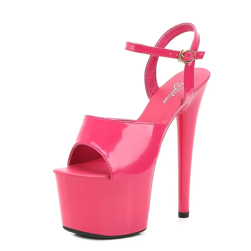 Modern Platform High Heels – 6.7" Stiletto Sandals for Pole Dance, Parties & Summer Fashion (US 4–10.5)