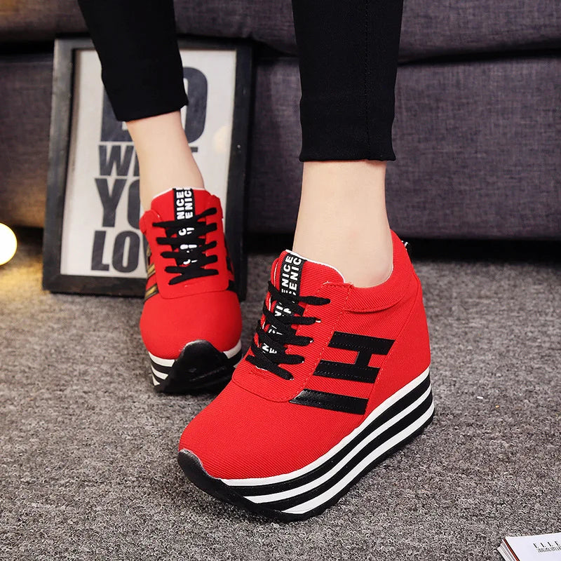 Spring’s Chic Hidden Wedge Sneakers