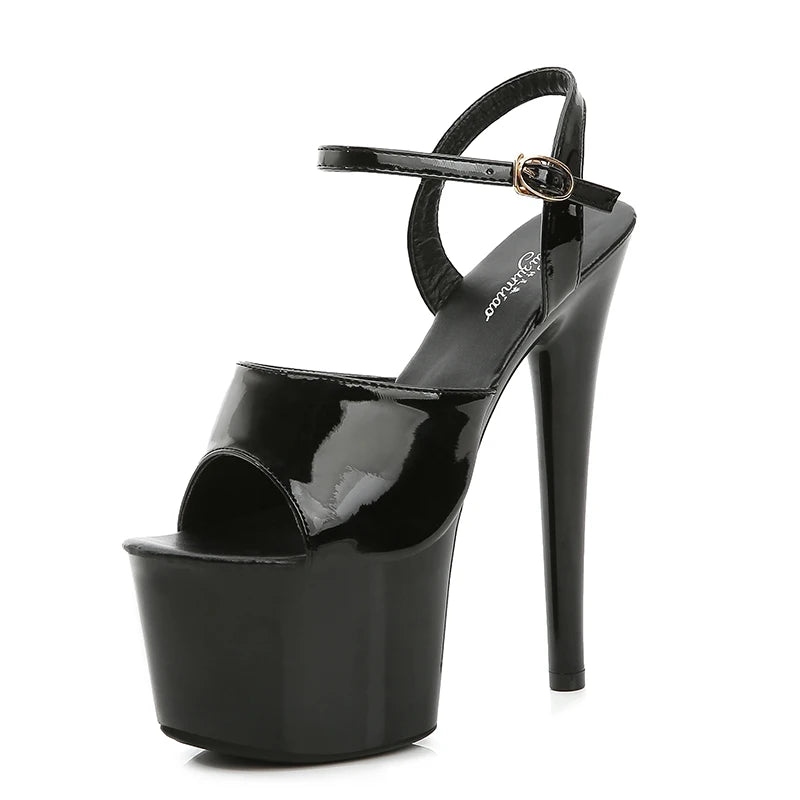 Modern Platform High Heels – 6.7" Stiletto Sandals for Pole Dance, Parties & Summer Fashion (US 4–10.5)