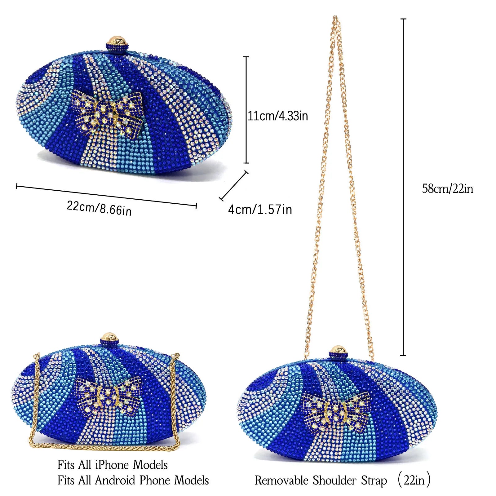 Italian Design Women’s Heels & Rhinestone Butterfly Bag Set – Bridal & Evening Wear (US Sizes 6–11)