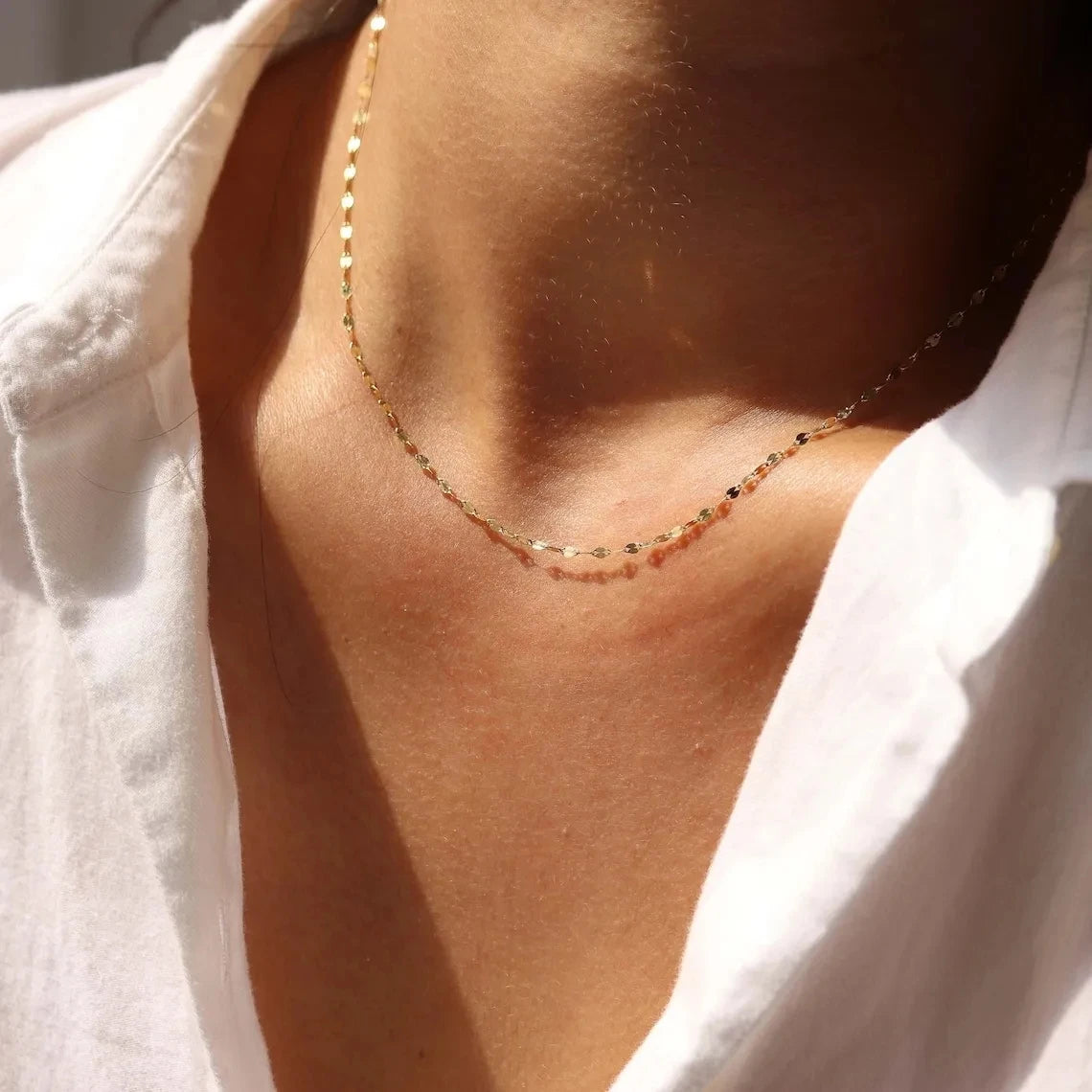 5‑Piece Stainless Steel Chain Necklace Set – Bead, Rope, Cuban, Paperclip & Snake Link Chains for Women, 18K Gold & Steel DIY Jewelry